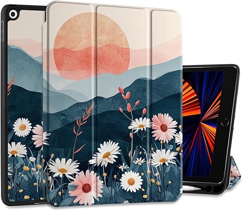 Miniatura 10 de DONGKE Funda compatible con iPad de 10.2 pulgadas 2021 2020 2019 iPad de 987 generación con soporte para lápices, funda protectora delgada con parte