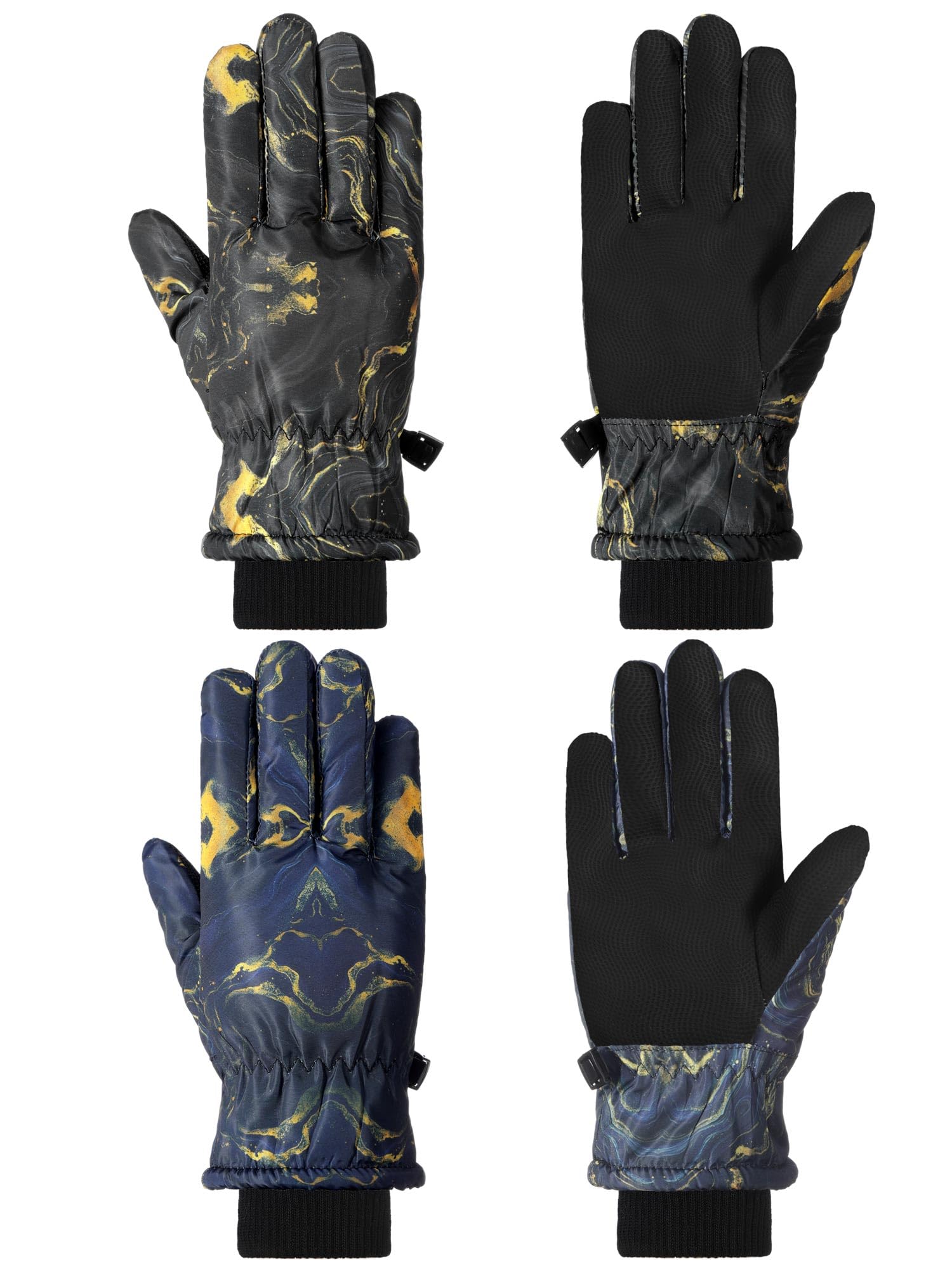 SATINIOR 2 Pair Kids Winter Gloves