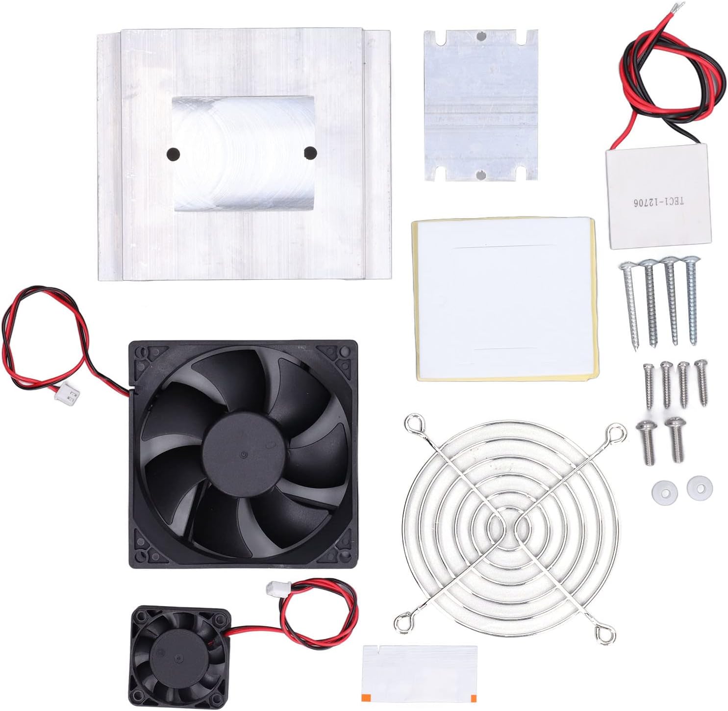 Refrigeration Cooler, ABS Aluminium Alloy Dual Kernel Cooling Fan Set Kit, Refrigeration Cooling Equipment for Industrial Refrigeration Equipment, ANKROYUrguea716zk