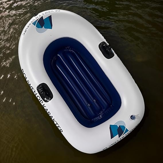 Inflatable Boat, Fishing Boat, Fishing Boat, Sea Fishing, River Fishing, Boat, Inflatable Kayak, No Paddle, For 1 Person or Air Boat, For Beginners, Easy to Use, Stable Buoyancy, Durable, Fade