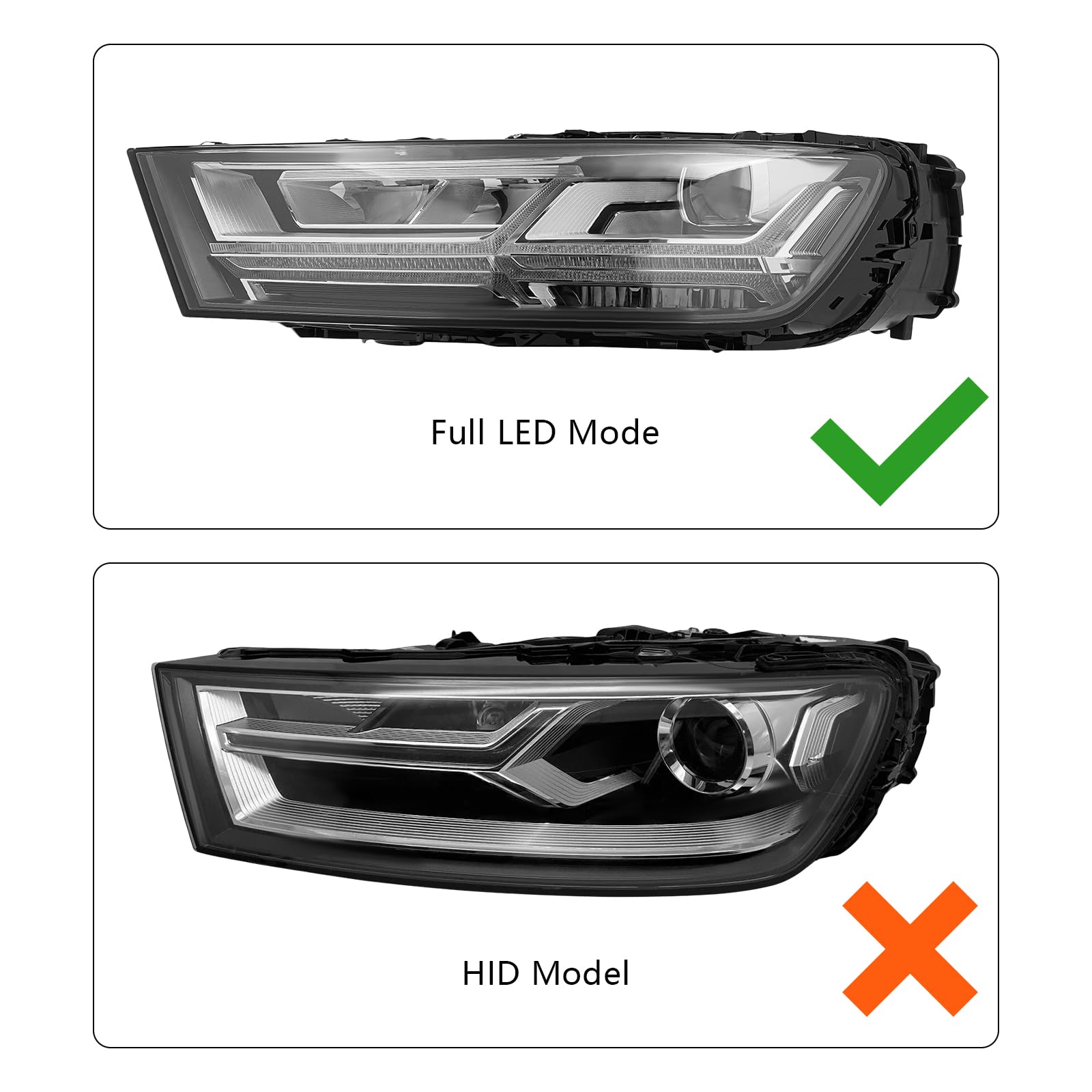 Amazon.com: WOHAIPA LED Headlight Assembly for 2017-2019 Audi Q7