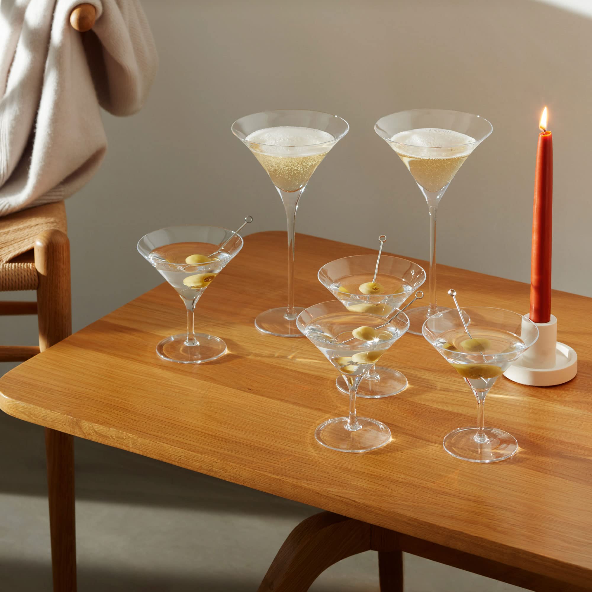LSA BR20 Bar, Bicchiere per Martini, 180 ml, Trasparente, Confezione da 4