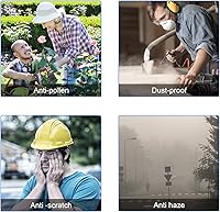 Vista 7 de LASMEX Elegantes gafas de seguridad para mujeres y niñas, gafas anti-vaho, gafas protectoras, gafas transparentes