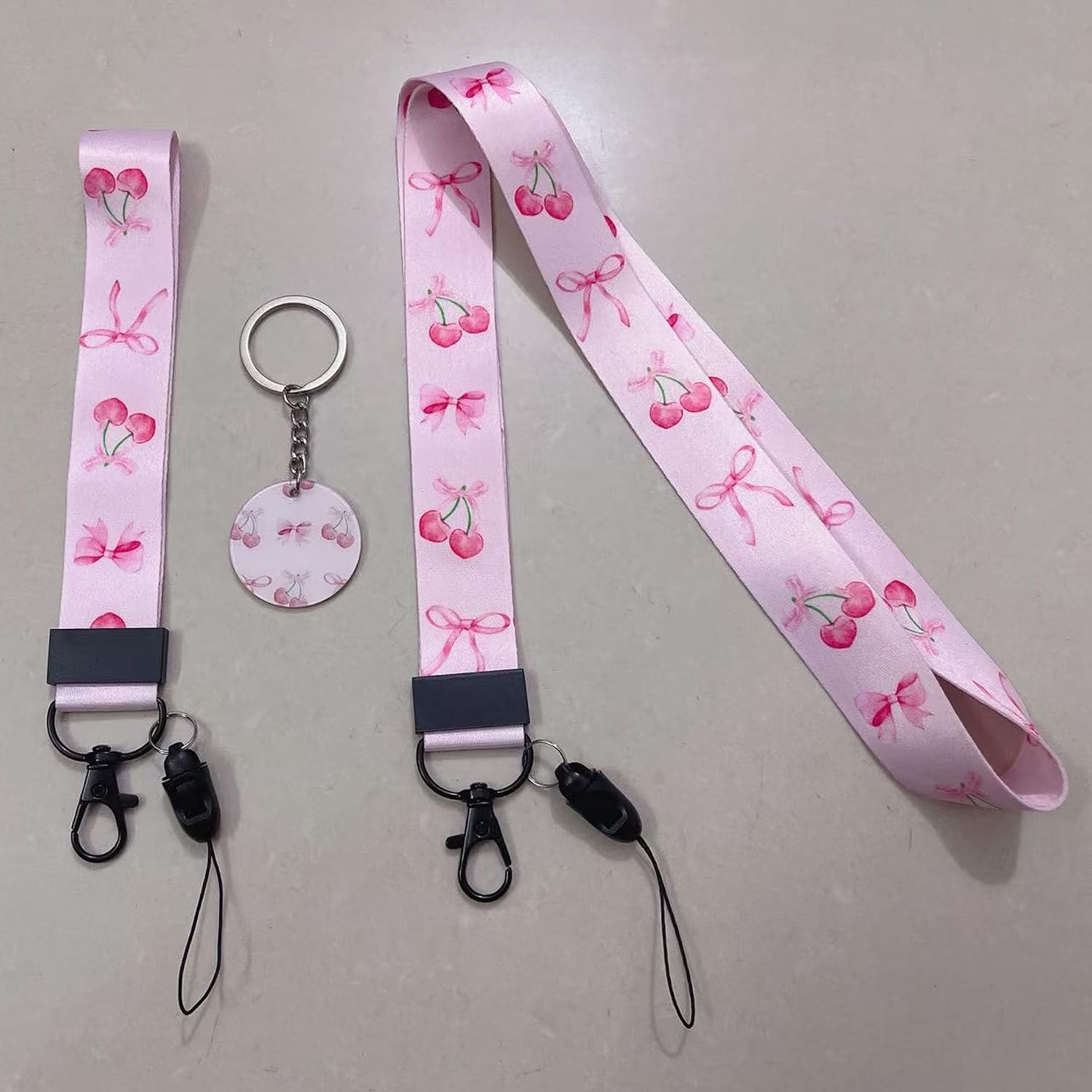 Cute Neck Lanyard and Wristl Strap，with Keychain,for Student Teacher Doctor Driver Lawyer Office Accessories image 4