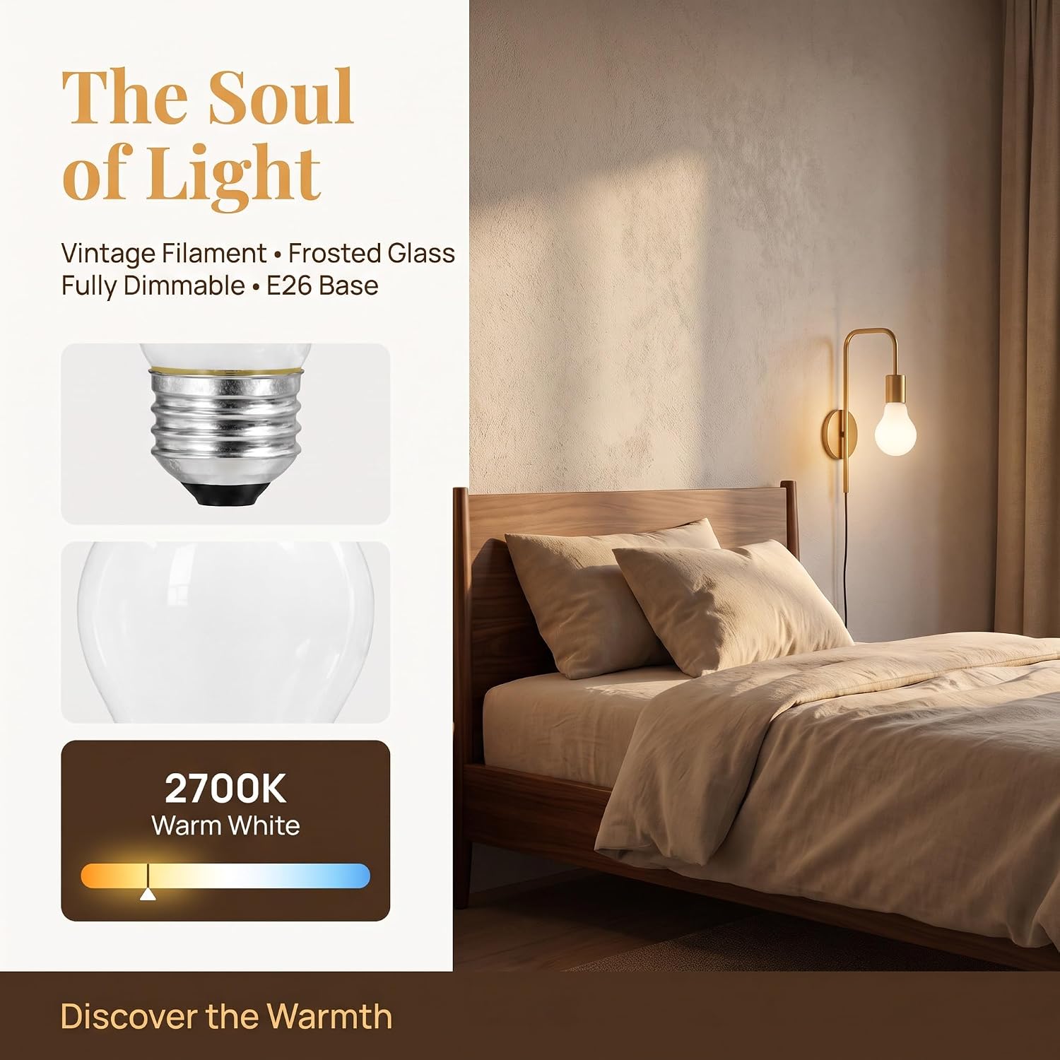 6-Pack 60W Dimmable A19 E26 Incandescent Light Bulbs image 5