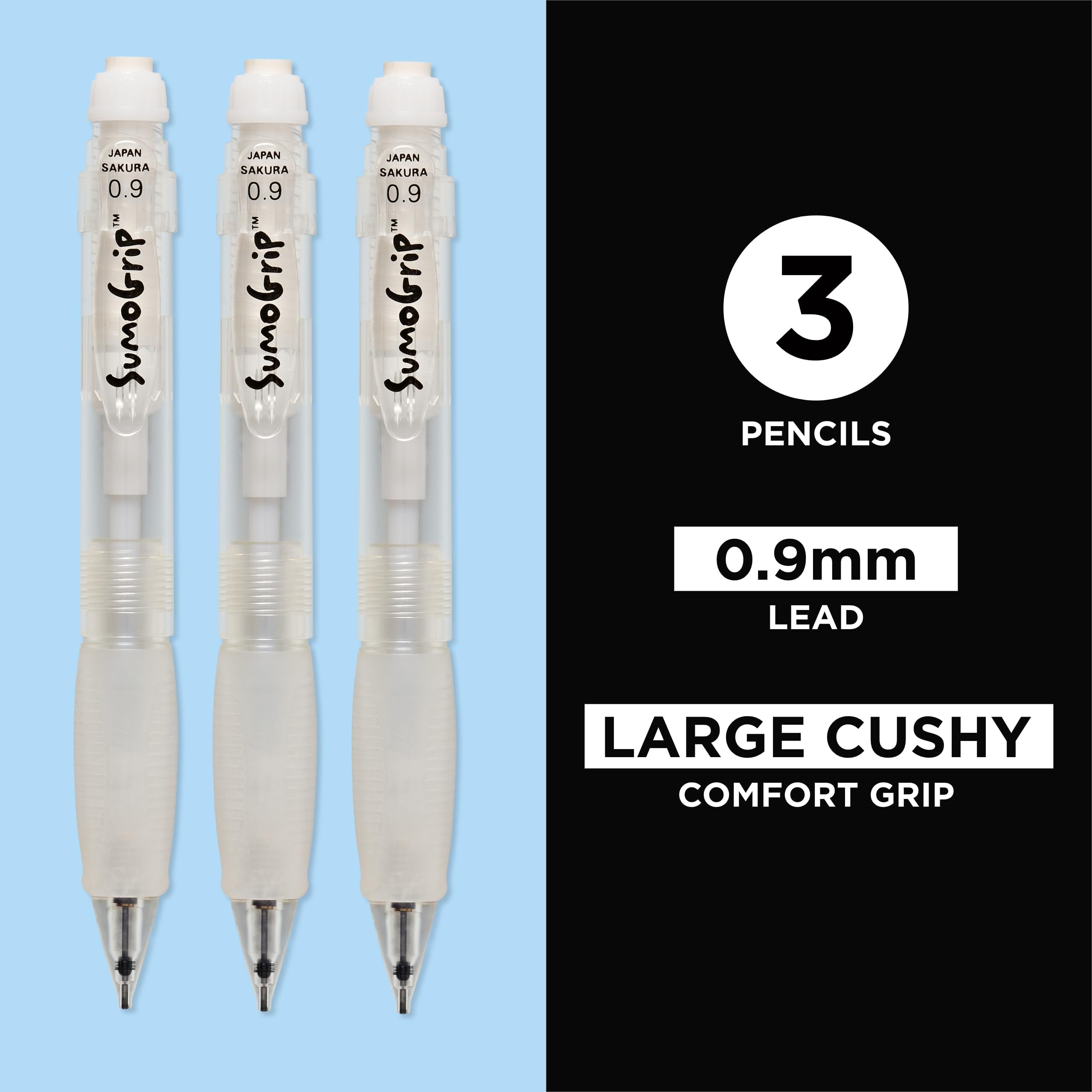 Amazon.com : Sakura SumoGrip Ergonomic Mechanical Pencil, 0.9 mm