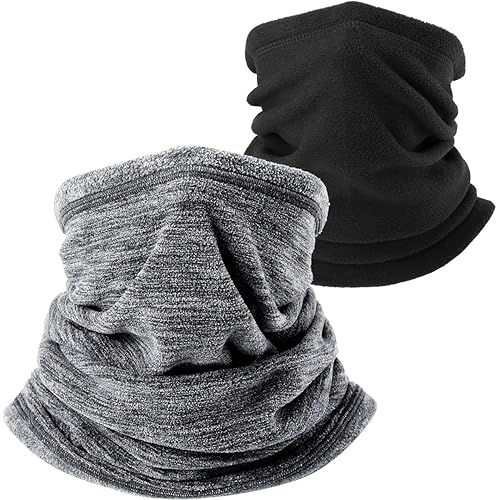 WTACTFUL Soft Fleece Neck Gaiter Warmer Face Mask for Cold Weather Winter Outdoor Sports