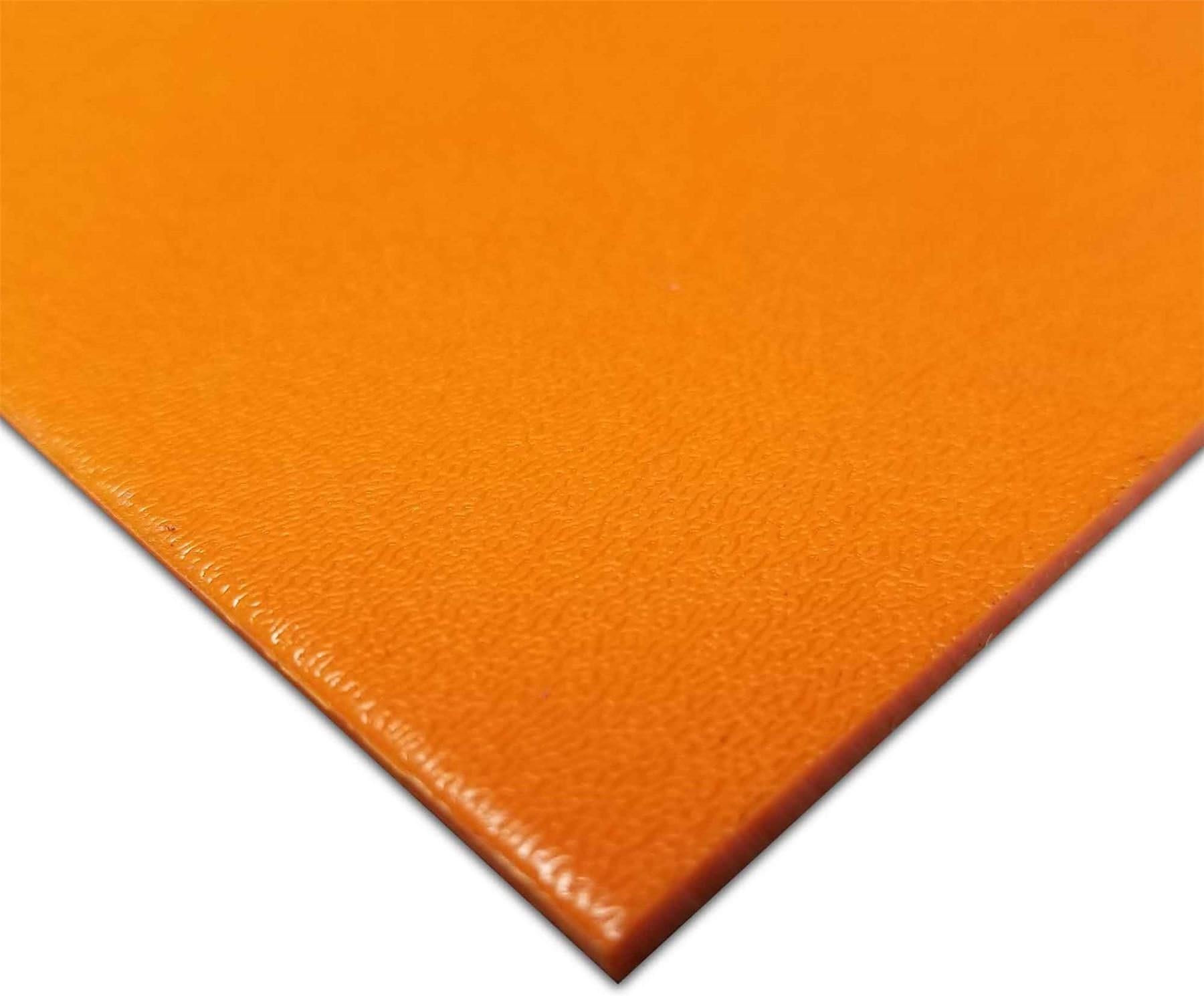 HDPE (High Density Polyethylene) Plastic Sheet 1/8" x 12" x 12" (4 Pack) (Safety Orange)