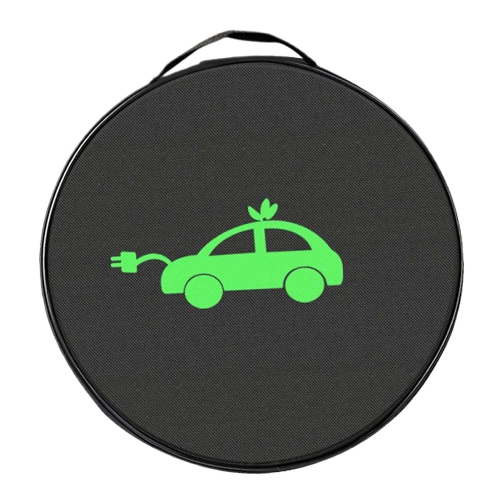 Borsa per Cavi Elettrici Borsa portacavi Impermeabile for Veicoli elettrici, Custodia for Cavi, Resistente all'Usura, Organizer for Cavi EV Leggero for Veicoli elettrici(Black-Round)