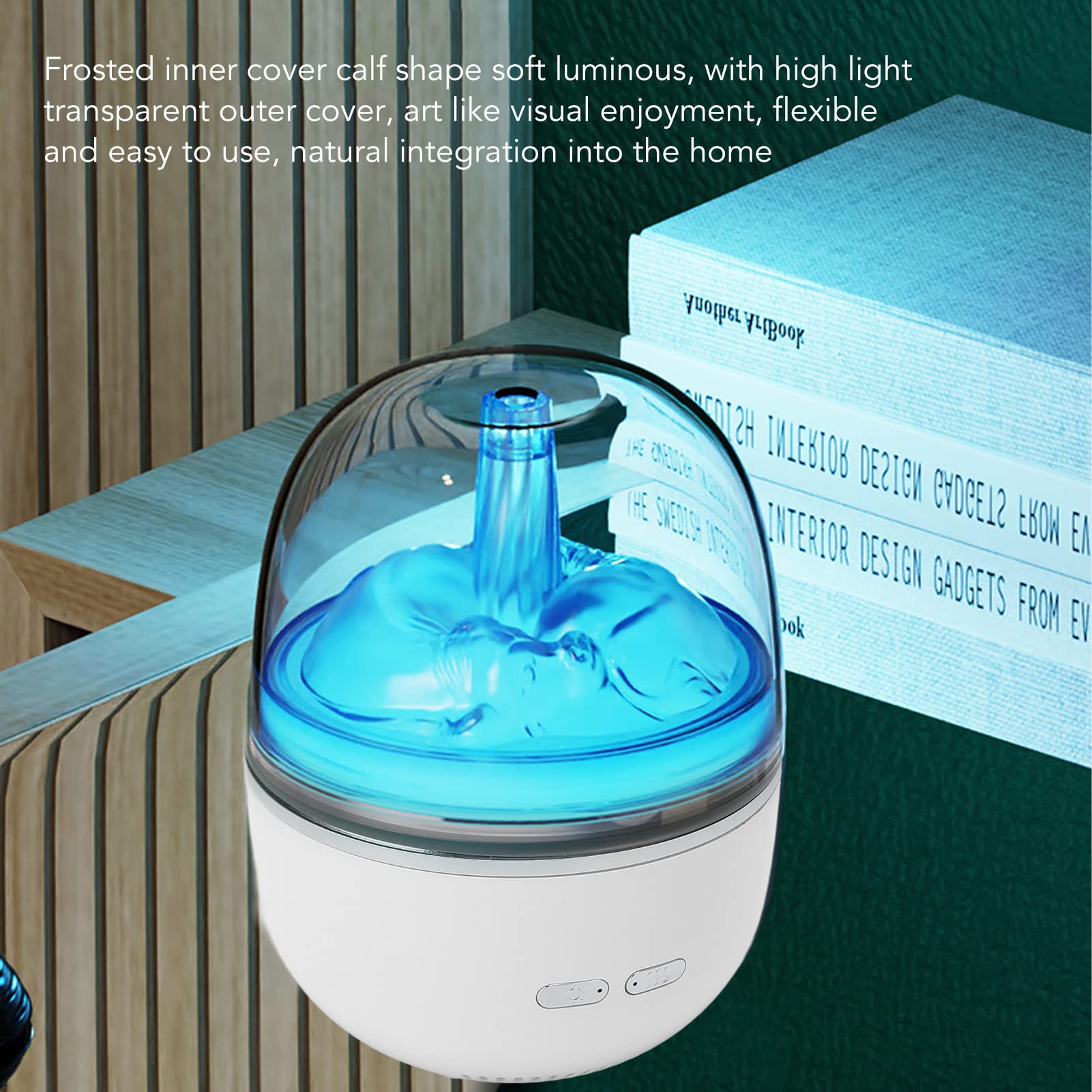 Humidificador de aromaterapia ultrasónico 260ML humidificador de de Niebla de Ajuste de un botón con luz Colorida para Yoga sueño