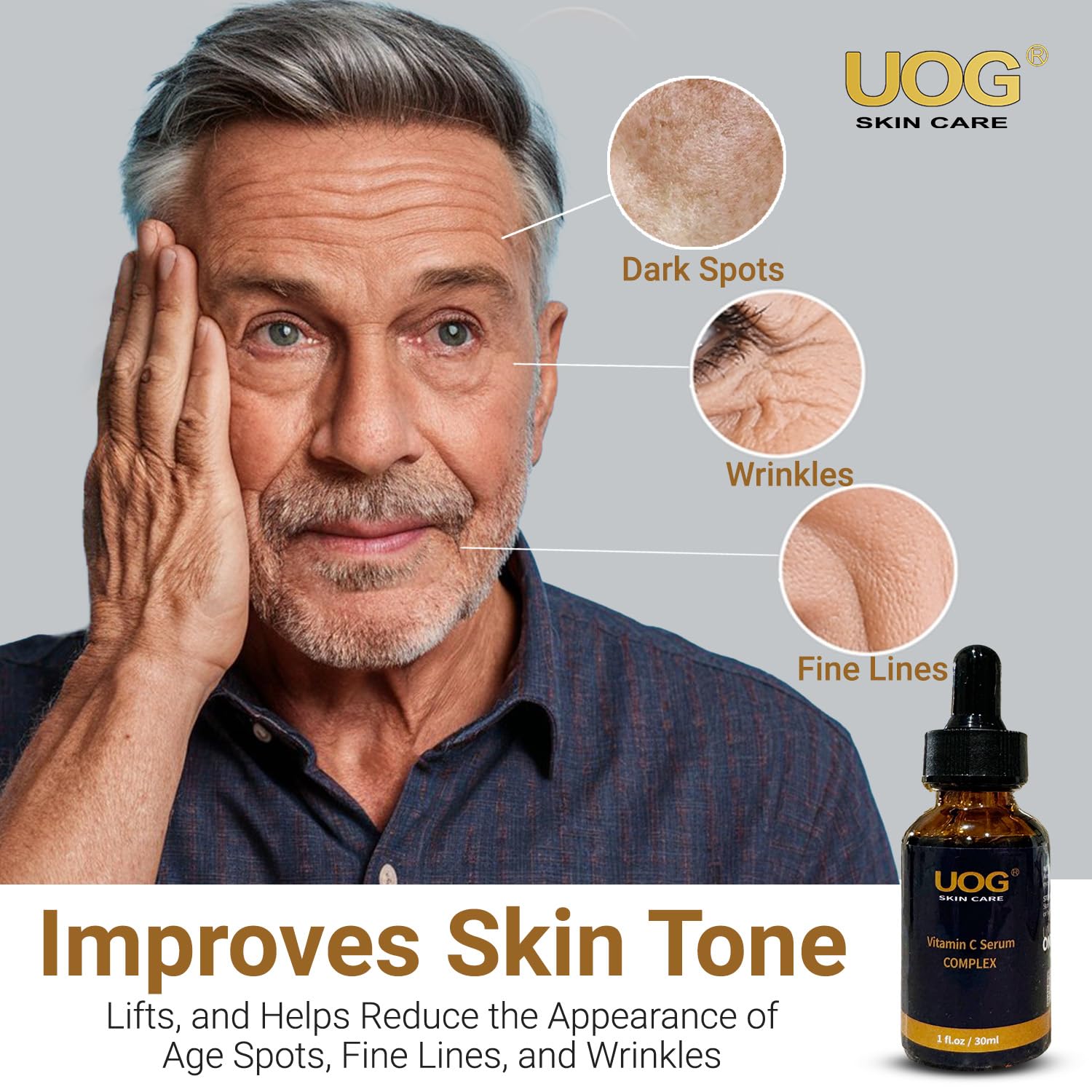 UOG Sérum facial com super vitamina C (United One) – fórmula antienvelhecimento, hidratante e firme, levanta e firma o rosto, pescoço, mandíbula, reduz manchas escuras, linhas… em promoção! Veja a oferta e mais achadinhos de Vitaminas & Suplementos 5 Hoje é o melhor dia para comprar UOG Sérum facial com super vitamina C (United One) – fórmula antienvelhecimento, hidratante e firme, levanta e firma o rosto, pescoço, mandíbula, reduz manchas escuras, linhas… com aquele preço maroto! Promoção! Aproveite a oferta! 5