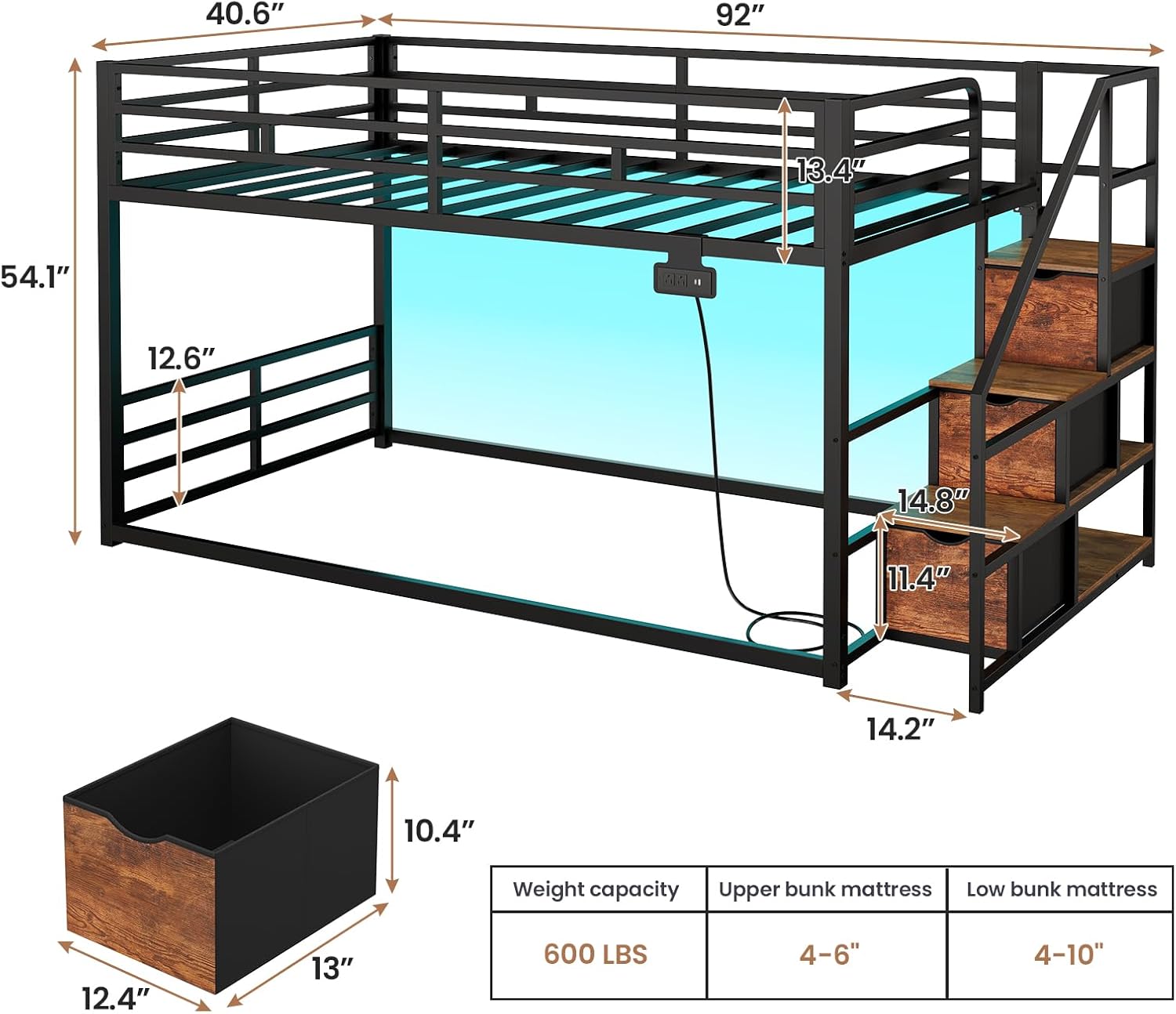 Bunk bed dimensions and mattress thickness recommendations