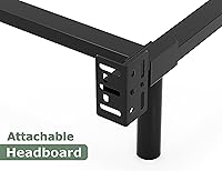 Vista 4 de Queen Size Bed Frame, 9 Inch Metal Basics Bed Frame,High Profile Base for Box Spring, 9-Leg Support, Noise-Free, Easy Assembly, Black
