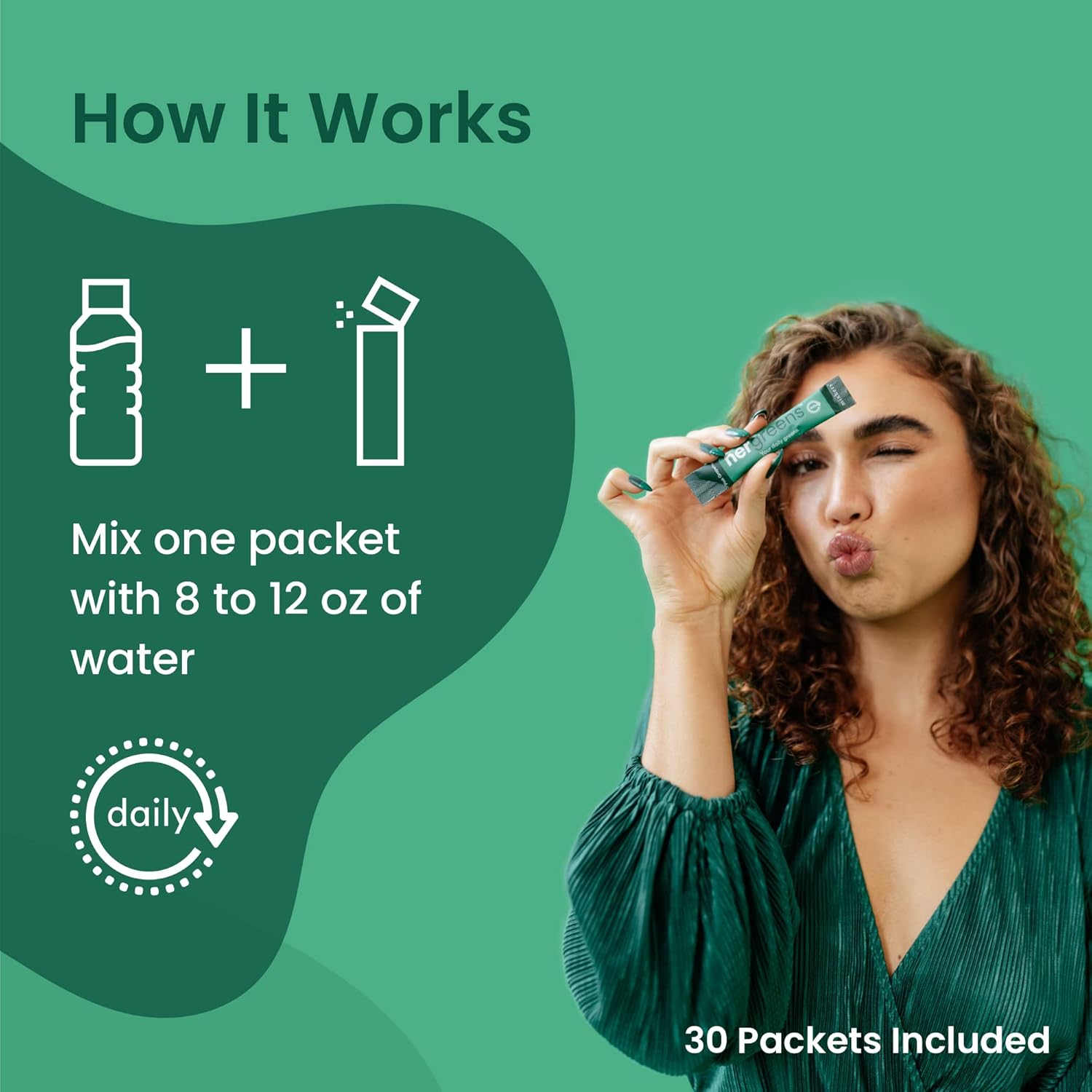 Mixhers Hergreens Polvo de verduras Hecho de alimentos integrales