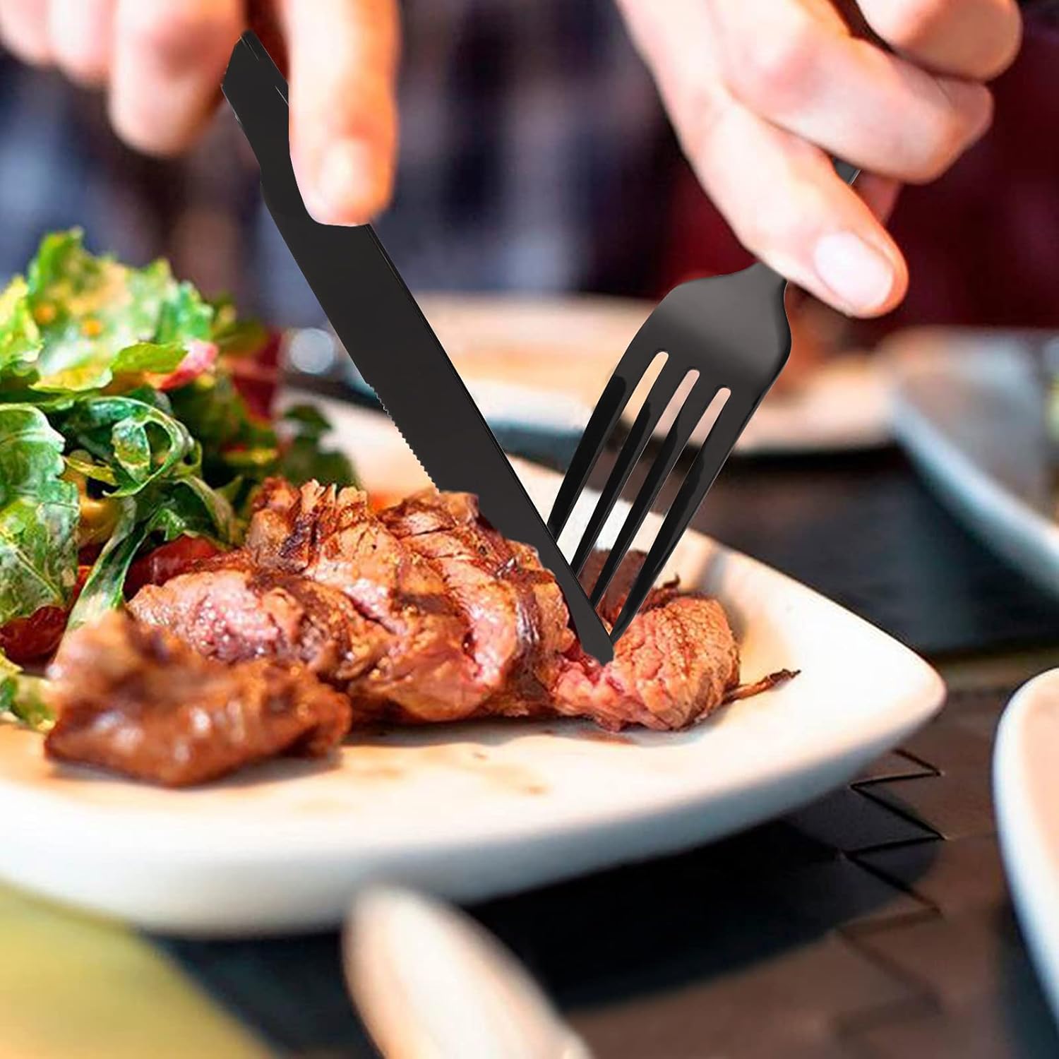 Vilihkc 20 Piece Silverware Flatware Cutlery Set, Stainless Steel Utensils Service for 4, Include Knife Fork Spoon, Mirror Polished, Dishwasher Safe