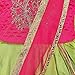 RC FASHIONS Girls Silk-Blend Lehenga Dress with Dupatta, Pink & Green Embroidered Festive Outfit for Ages 2–5 Years (US, Age, 4 Years)