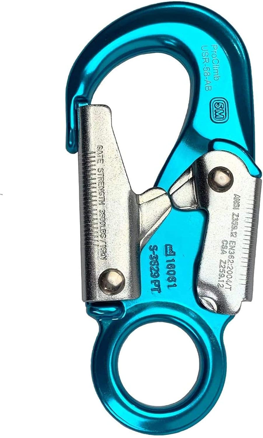 Forged Aluminum Carabiner with Captive Eye, Blue