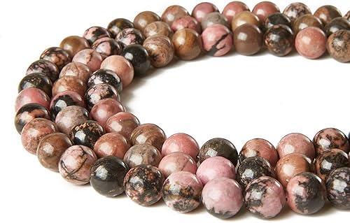 Miniatura 37 de 45 cuentas de turmalina negra de 0.315 pulgadas (0.315 in), cuentas de piedras preciosas naturales redondas sueltas