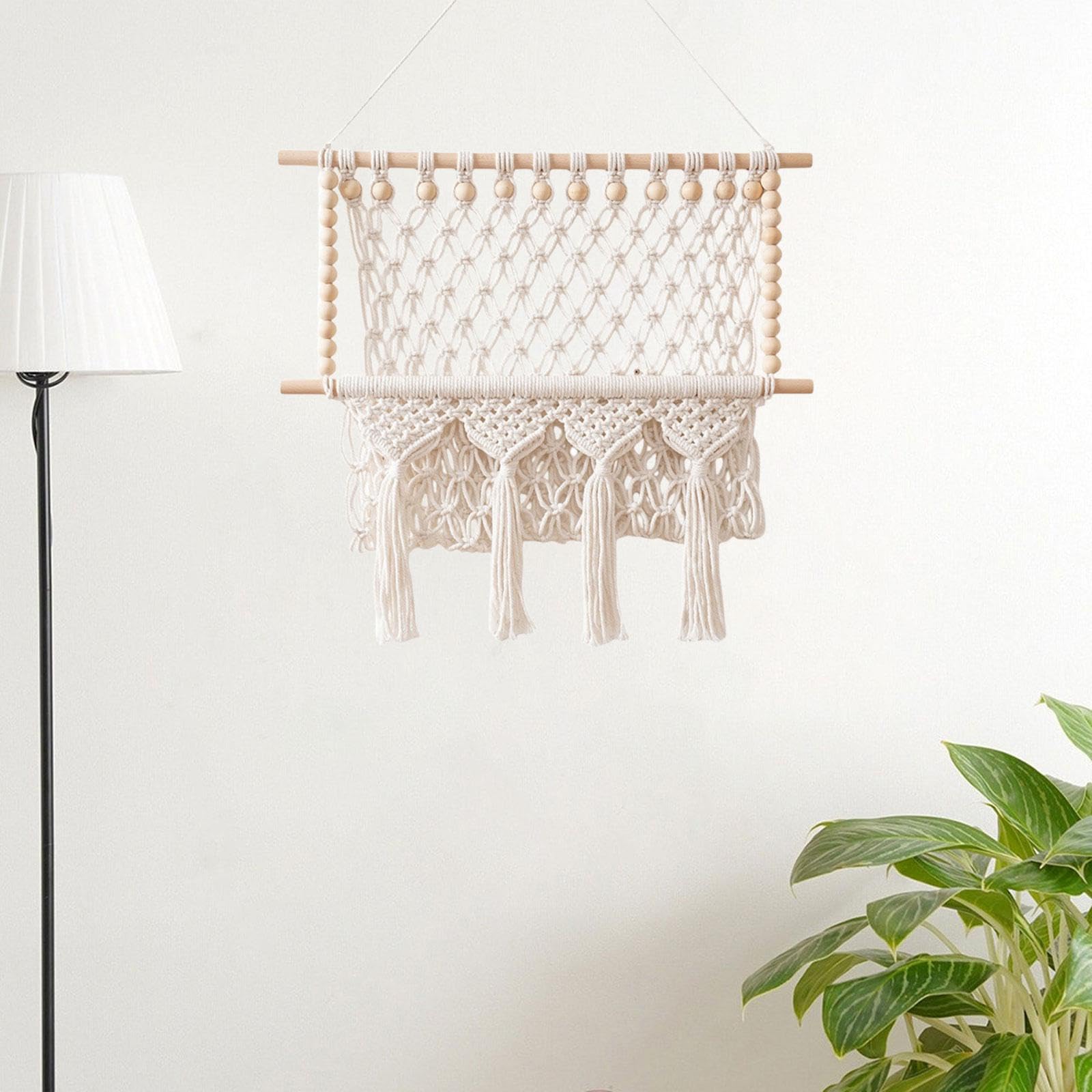 Decoración de Pared de Macramé para El Hogar, Arte Decorativo para El Dormitorio.