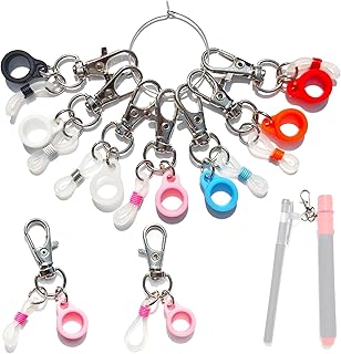 7 Pcs Colorful Pen Clips, Silicone Holder Clip, Badge Holder, Pen Clip with Lobster Clasp, Nurse Supplies, RN Badge Buddy, Badge Reel Accessories