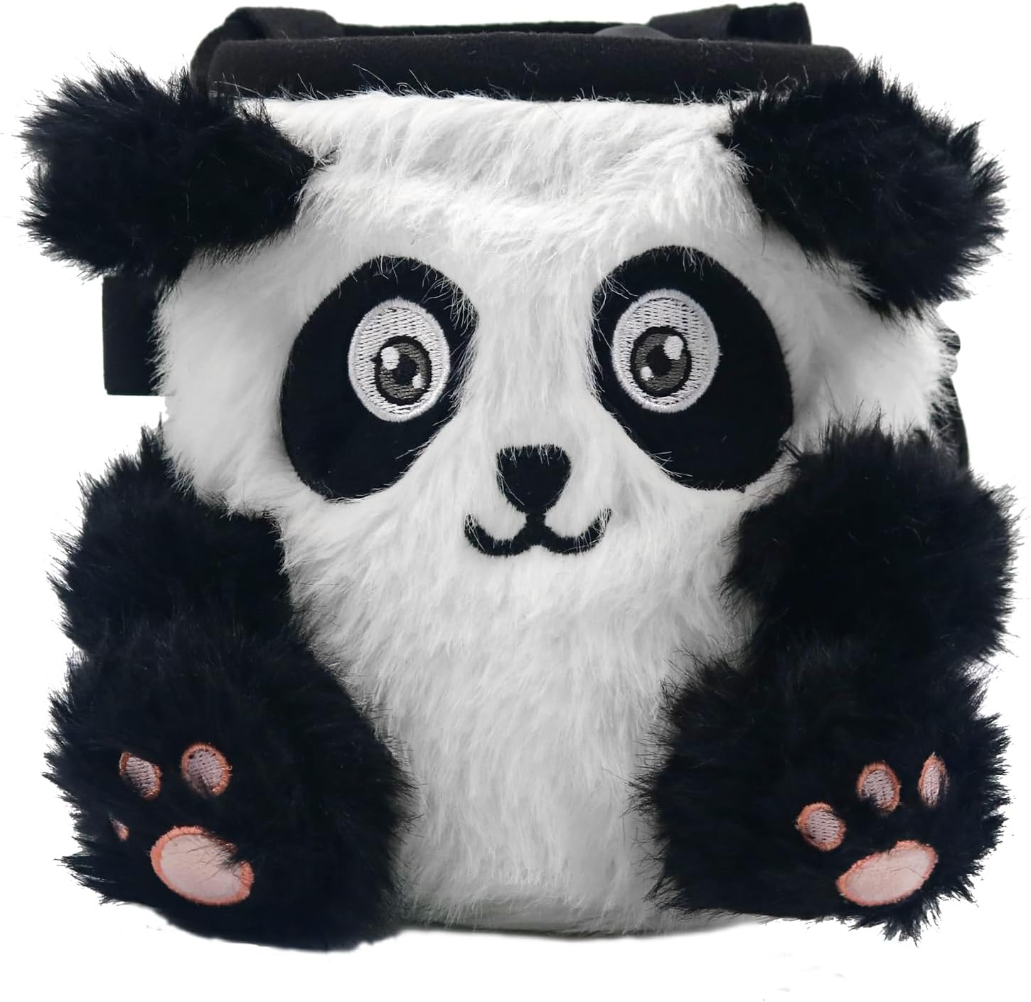 NewDoar Chalk Bag for Rock Climbing Bouldering Panda Chalk Bag Bucket with Quick-Clip Belt & Zippered Pocket Rock Climbing Gear Equipment for Men Women Children