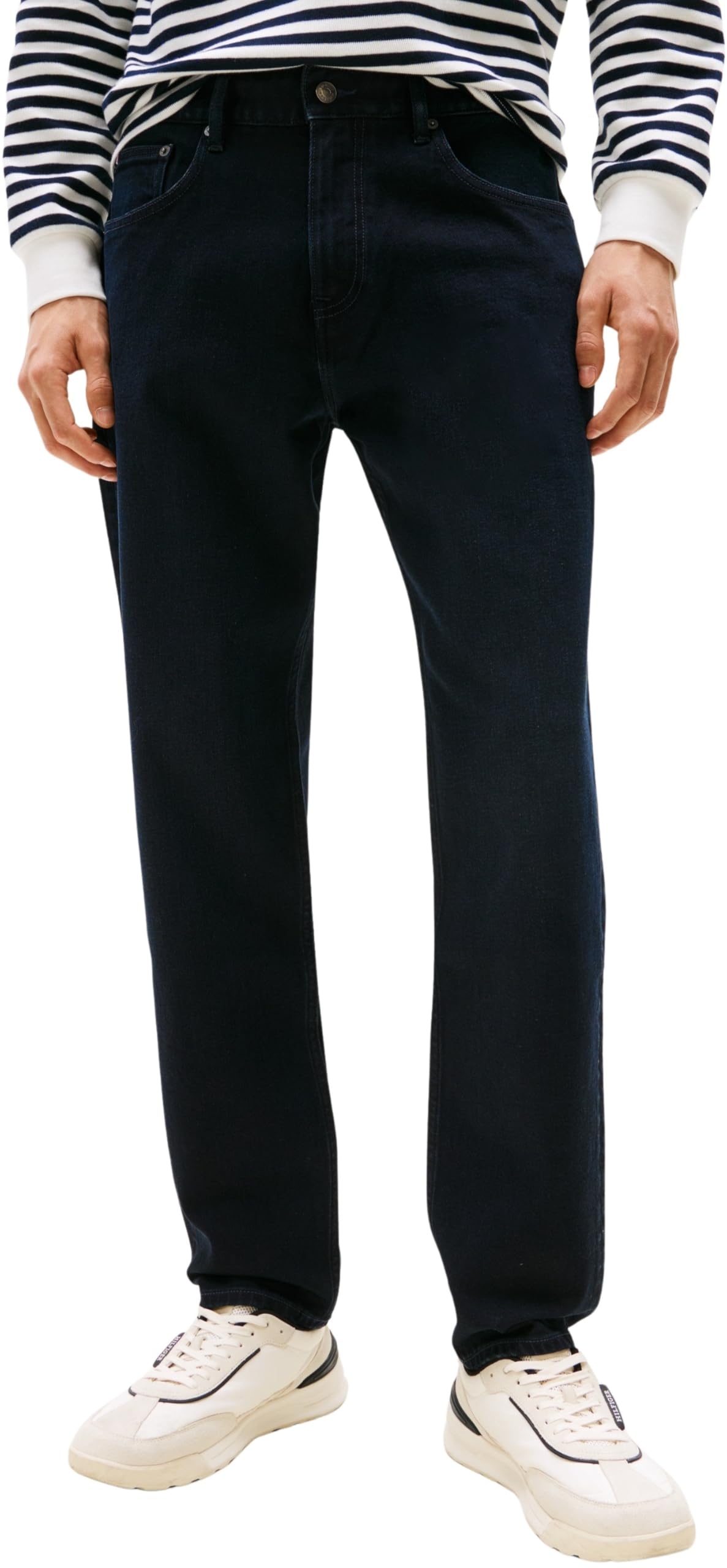 Tommy Hilfiger Men's Tapered Harlem Mid Rise Jeans, Blue (Night Blue), 34W/36L