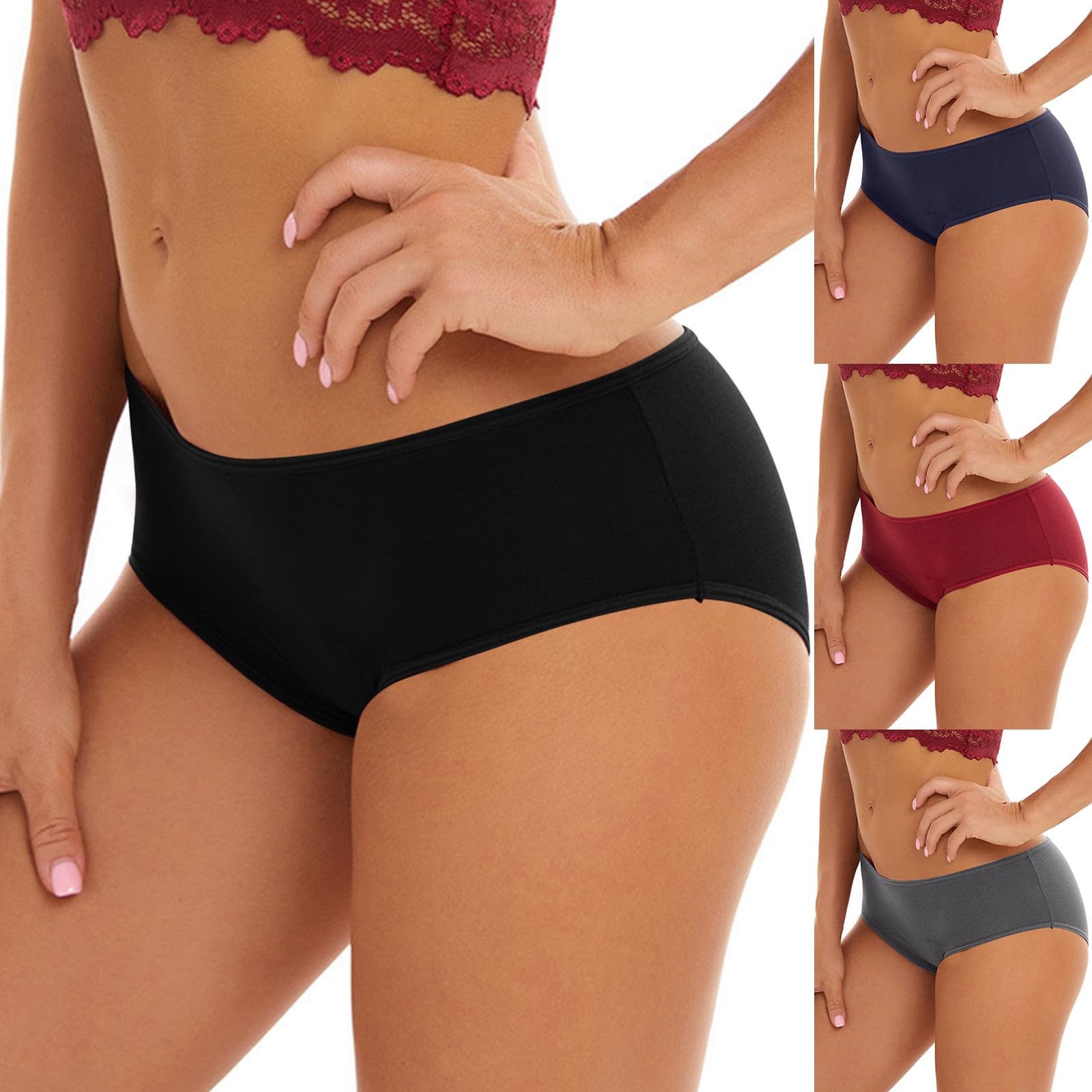 Genérico Bikini Menstrual Mujer Baño Menstrual Postparto Braga Menstruales Braga Alta Braguitas Absorbentes Baño Bikinis Cómodas y Suaves Bragas Flujo Abundante Biquini para Bañarse Bañador Traje De Baño