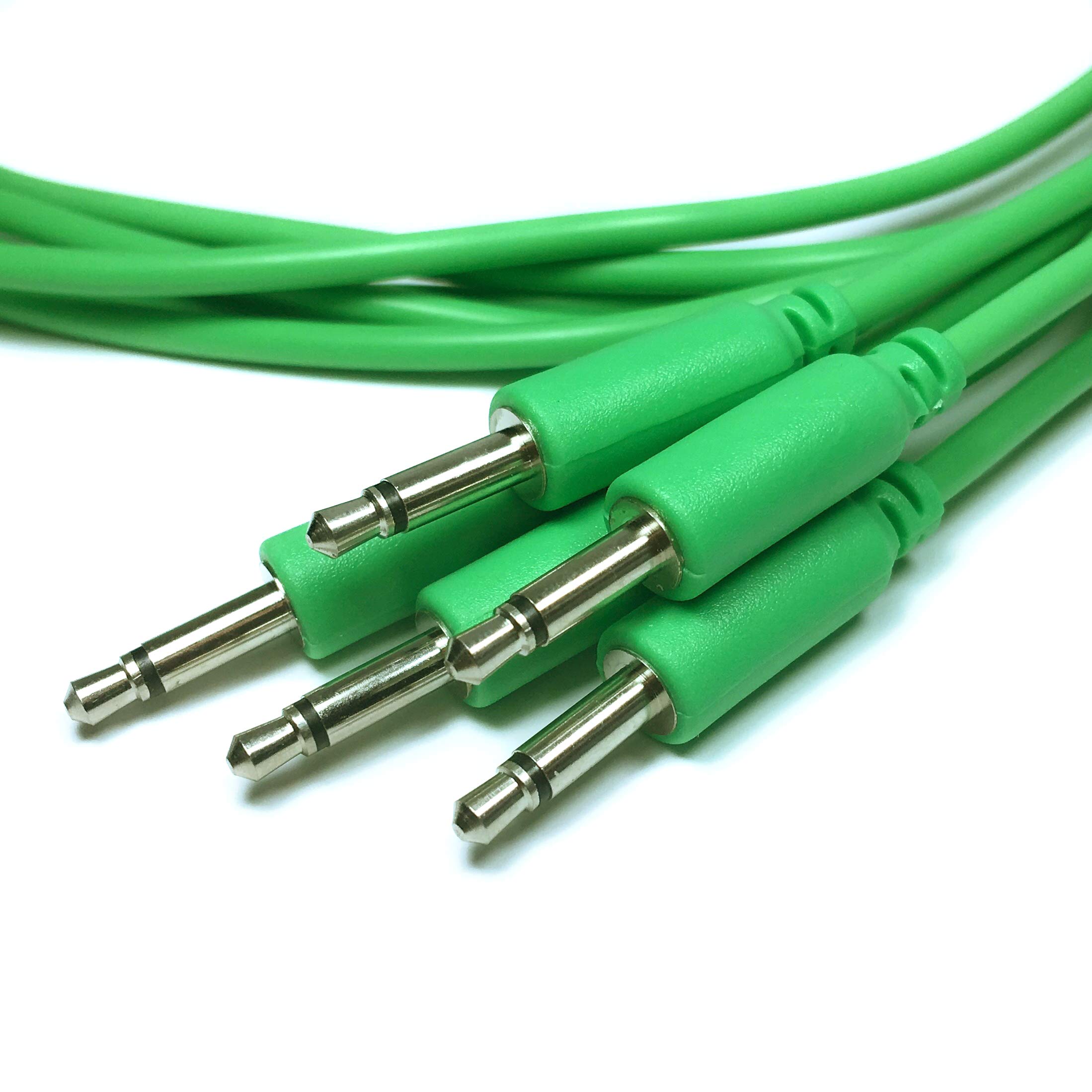Câbles Eurorack Mini Jack 3,5mm Mono - Lot De 5 (30cm Rouge) - Pour Synthétiseurs Modulaires