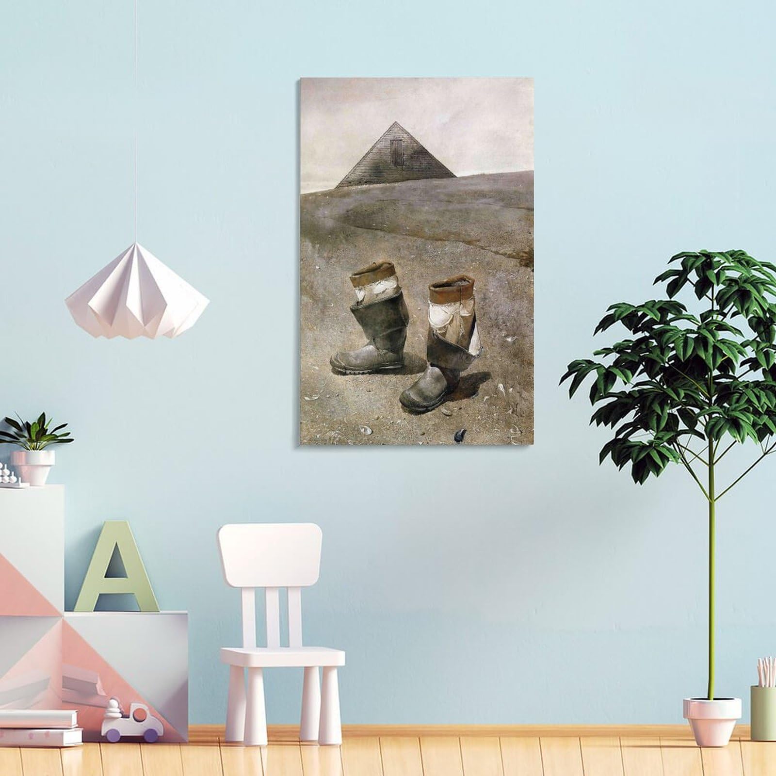 Amazon.co.jp: Andrew Wyethアンドリュー・ワイエス《海のブーツ》偉大