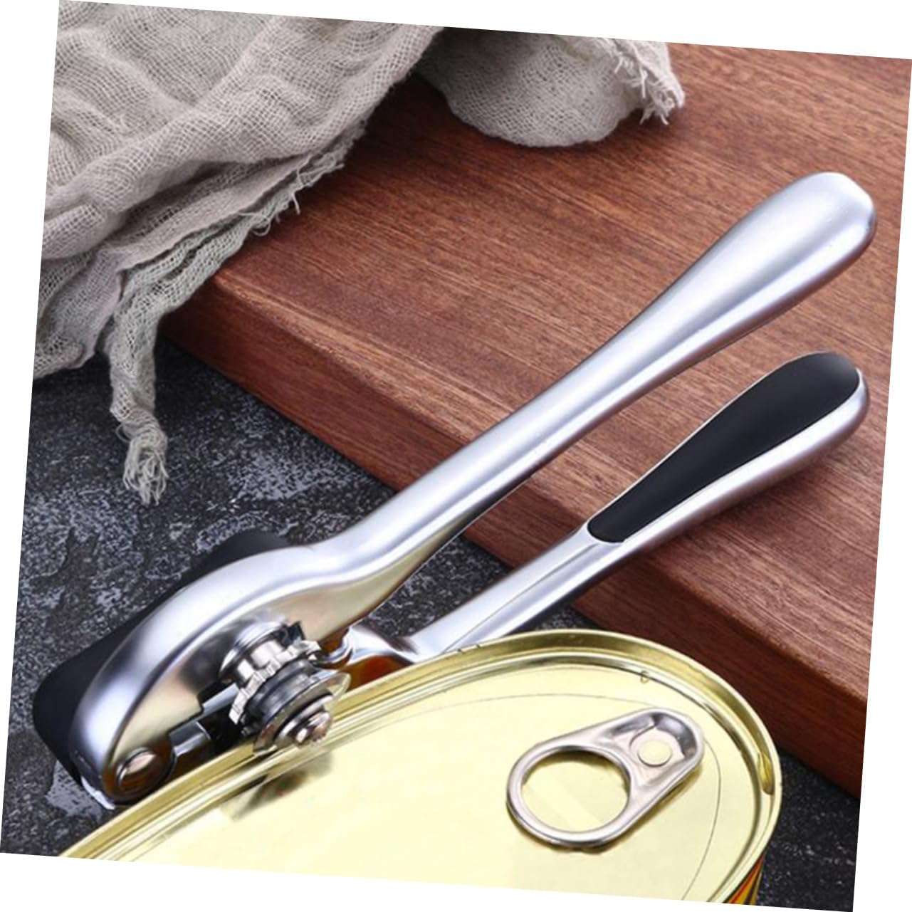 Manual Can Opener Practical Kitchen Gadget Soda Can Opener Tool Zinc Alloy Easy Lid Remover