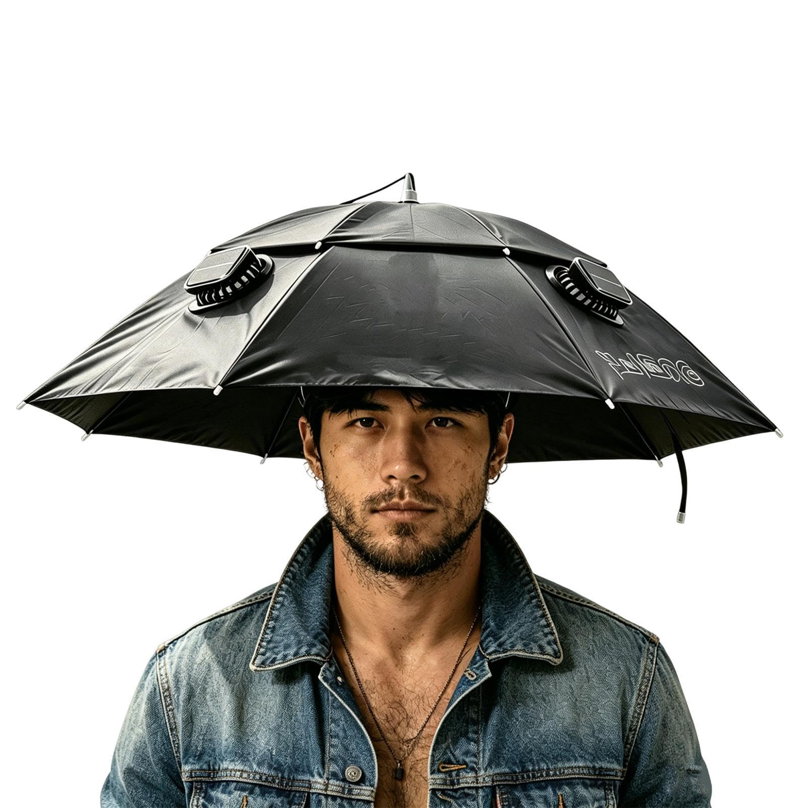 Sombrero con Ventilador Protección UV Impermeable ala Ancha | Gorro de Pesca con Ventiladores Verano Playa Pesca Senderismo Camping Ciclismo Jardinería Trabajo Viaje Carretera