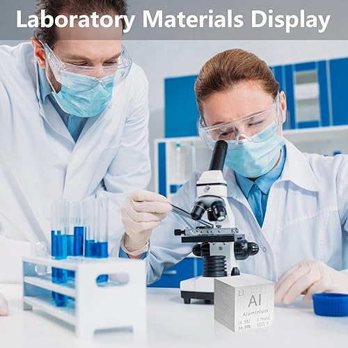 Miniatura 5 de Cubo de molibdeno de metal puro de alta densidad, cubo grabado con láser para colección de elementos, material de laboratorio, tabla periódica de