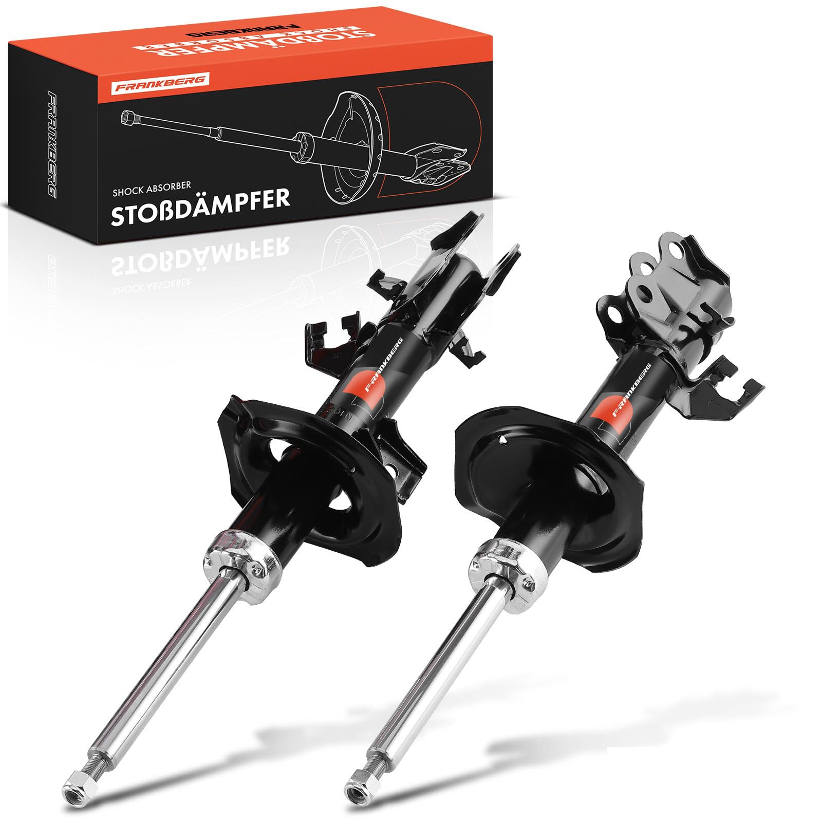 Frankberg 2 amortiguadores delanteros 510 mm a presión gas E4302BJ00A | Compatible con: Autobús NV200/Evalia, Caja NV200