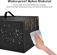 Vista 4 de Cubierta para horno de freidora de aire, tapa de nailon resistente al calor, funda protectora a prueba de polvo para freidora de aire Chefman 10L
