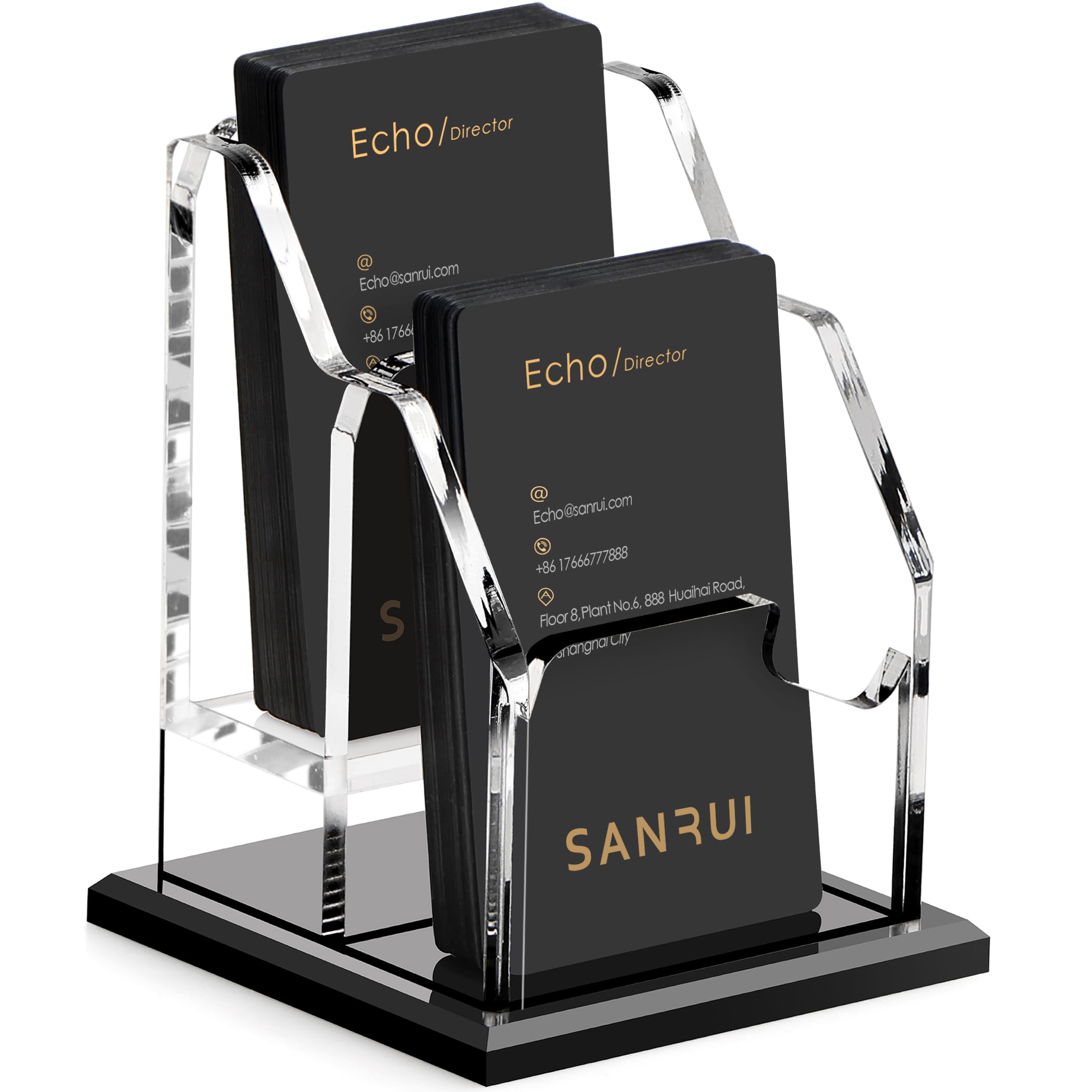 SANRUI Business Card Holder - 1 Slot Acrylic -10
