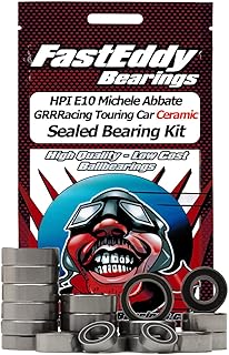 FastEddy Bearings Compatible with HPI E10 Michele Abbate GRRRacing Touring Car Ceramic Sealed Bearing Kit
