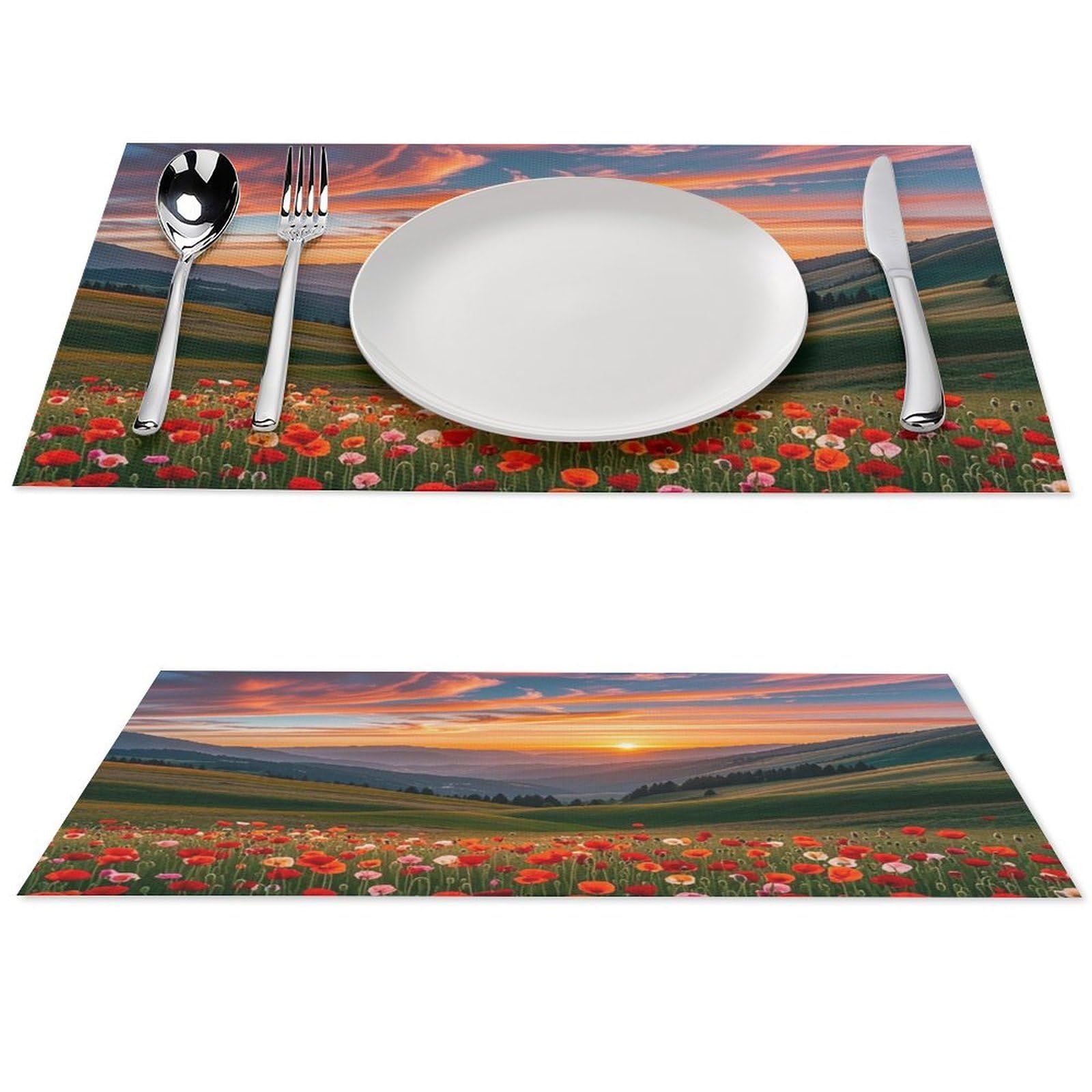 Set de table résistant à la chaleur en PVC, fini les taches sur le vinyle tissé