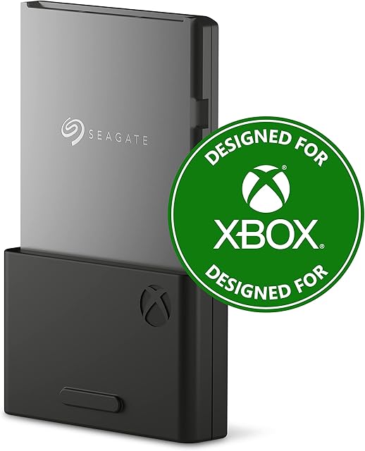 Seagate Expansion Card for Xbox Series X|S, 2 TB Solid State Drive - NVMe Expansion SSD for Xbox Series X|S, 2 yr Rescue Services (STJR2000400), Grey