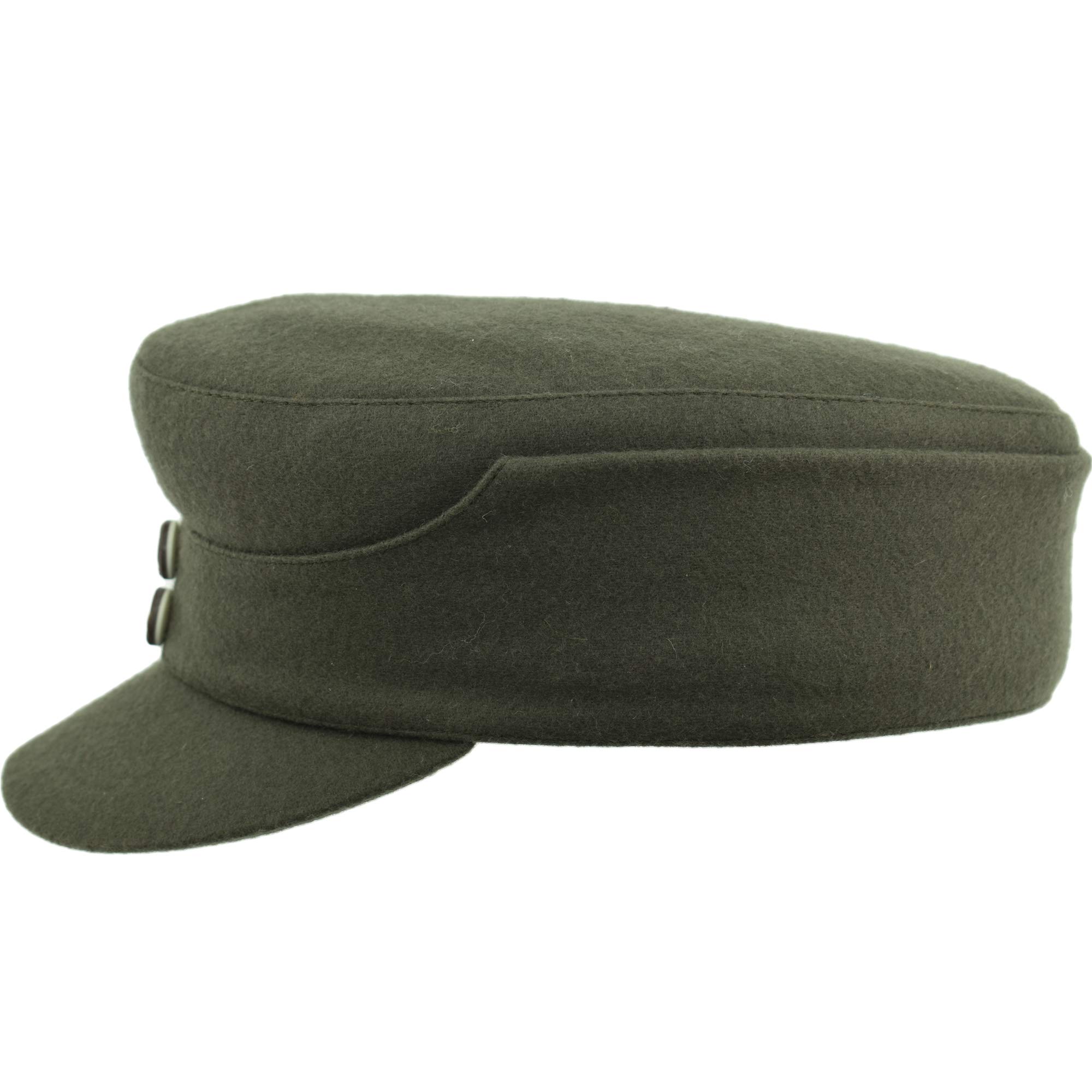 Berretto Uomo con Visiera | Tessuto Loden | Berretto da Sci | kepi Militare | con paraorecchie | Autunno Inverno
