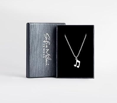 Sofia Milani - Collana da Donna in Argento 925 - Ciondolo a Musica Nota Ottava - N0628