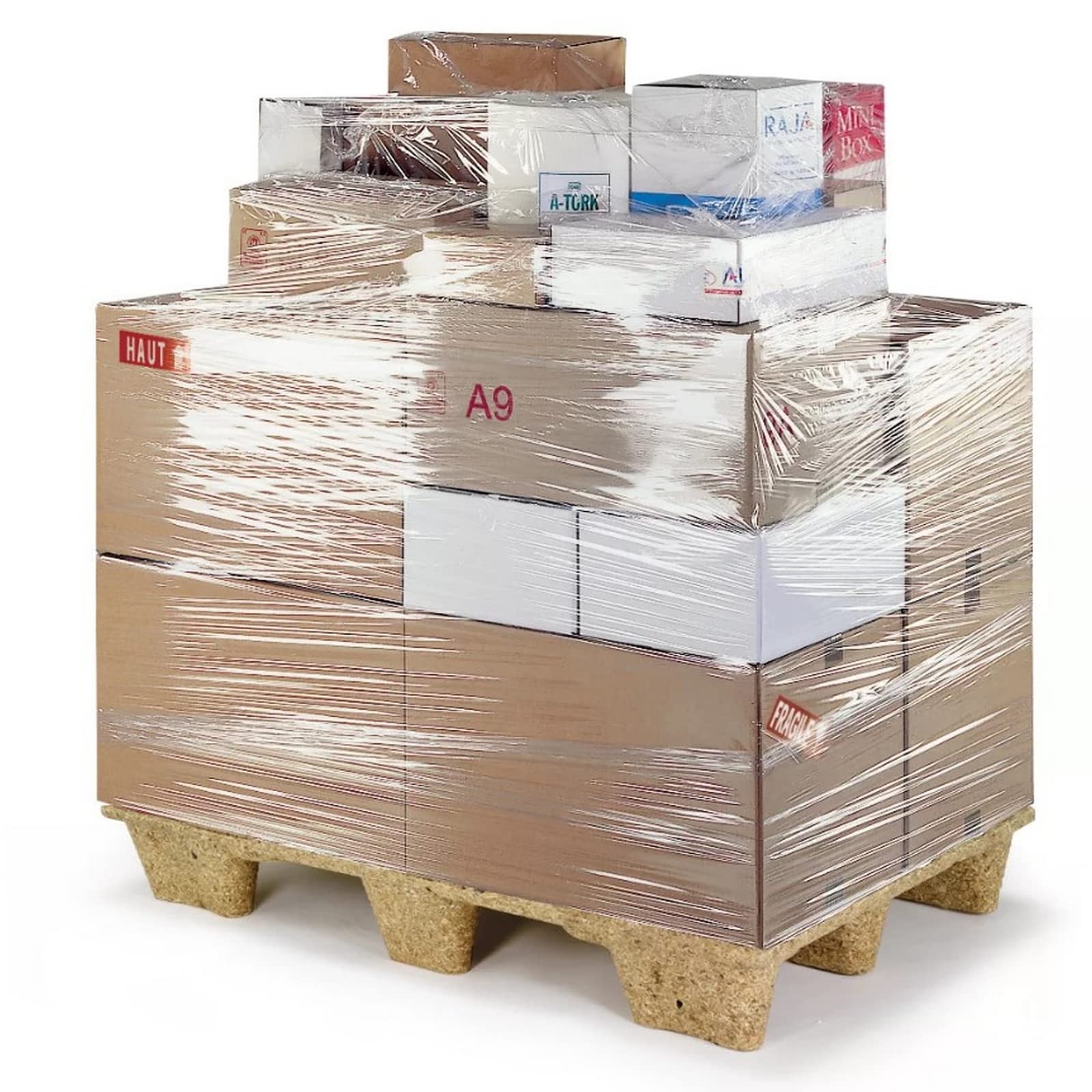 Pellicola Film Estensibile Manuale Trasparente cm 50x 250 mt da 2,4 Kg Cellofan per Imballaggio Spedizioni e Trasloco (6)
