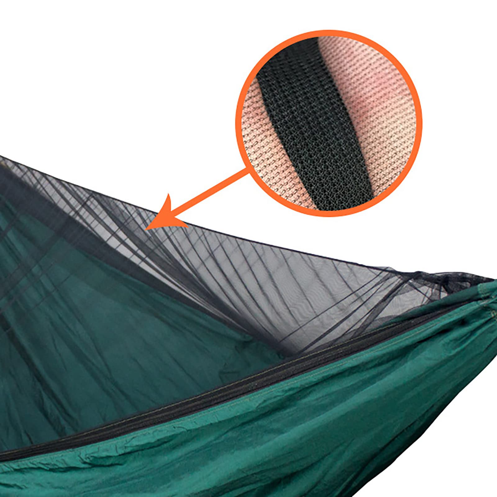 Hamak, 260 cm × 140 z siatką i plandeką namiotową Ultralekki