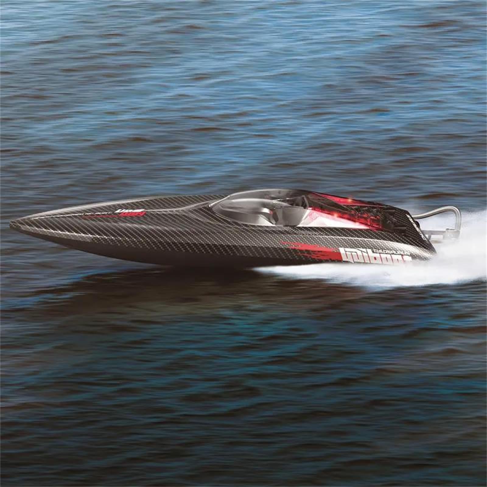 Udi022 motoscafo rc brushless 50 km/h 2.4ghz autoraddrizzante ad Alta velocità Barca telecomandata Sistema di Raffreddamento ad Acqua per Gare in Laghi, Piscine e stagni,Dual Battery