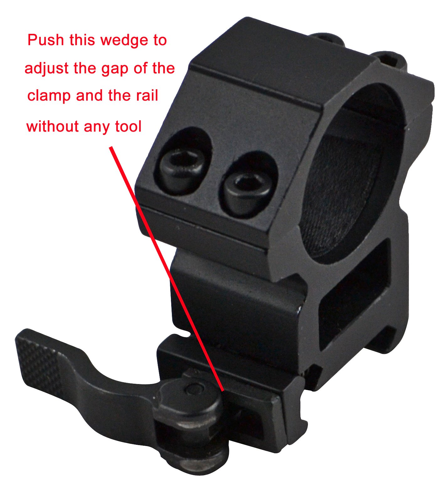 SNIPER Quick Detach Picatinny Scope Rings, 2PCs, 1