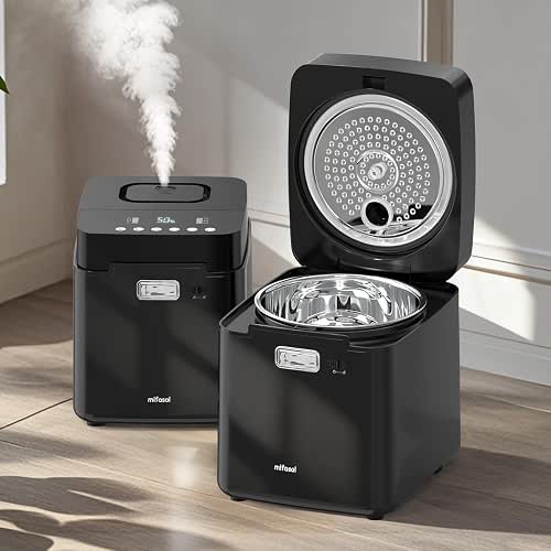 Mifasol Stainless Steel Humidifier, 3.3L/0.87Gal Steam Warm Mist Humidifiers for