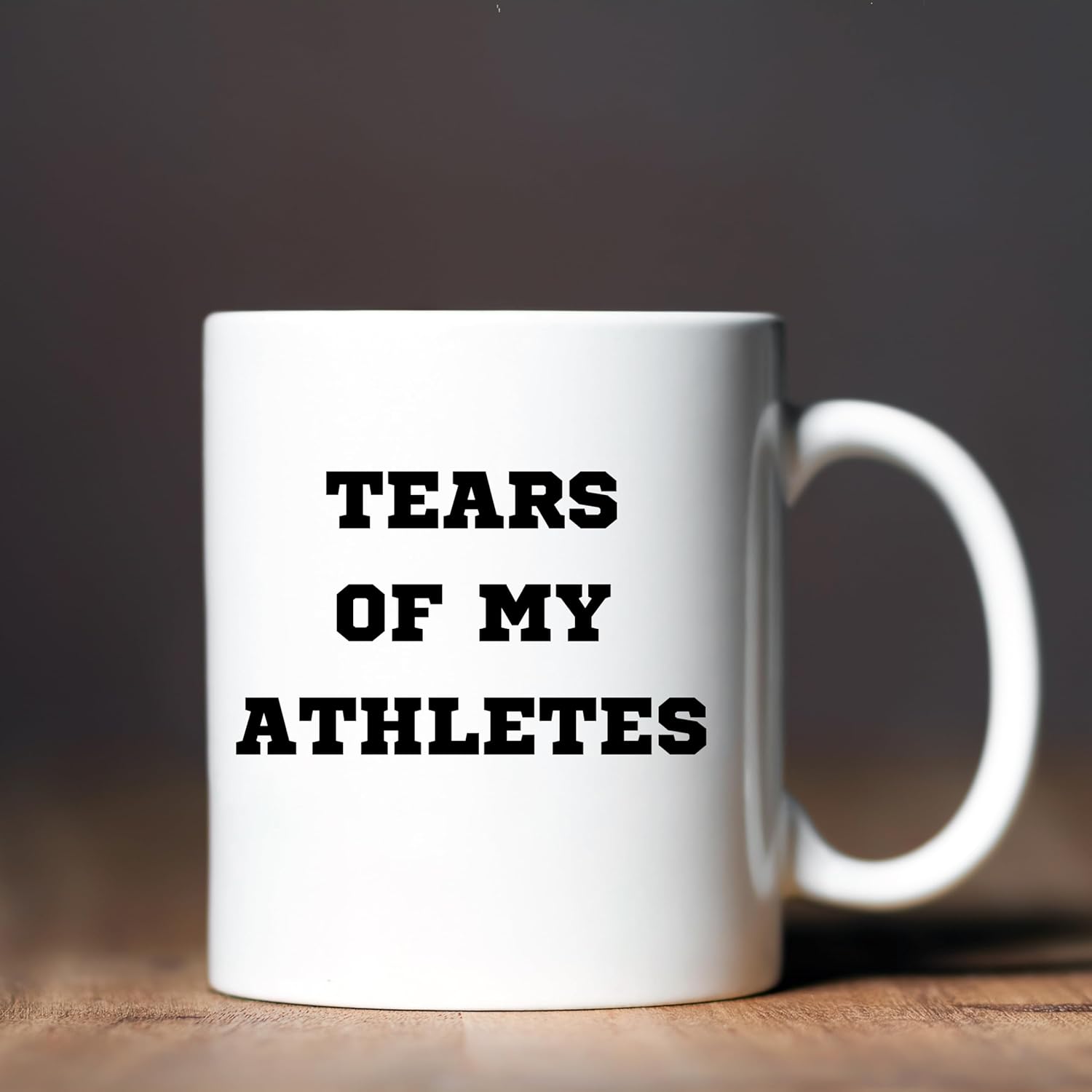 Teegarb Letter Blanket Funny Sarcastic Saying My Tears of My Athletes Ceramic 11 oz White Modern Cylindrical Mug for Athletic Sports Coach Gift - Image 2