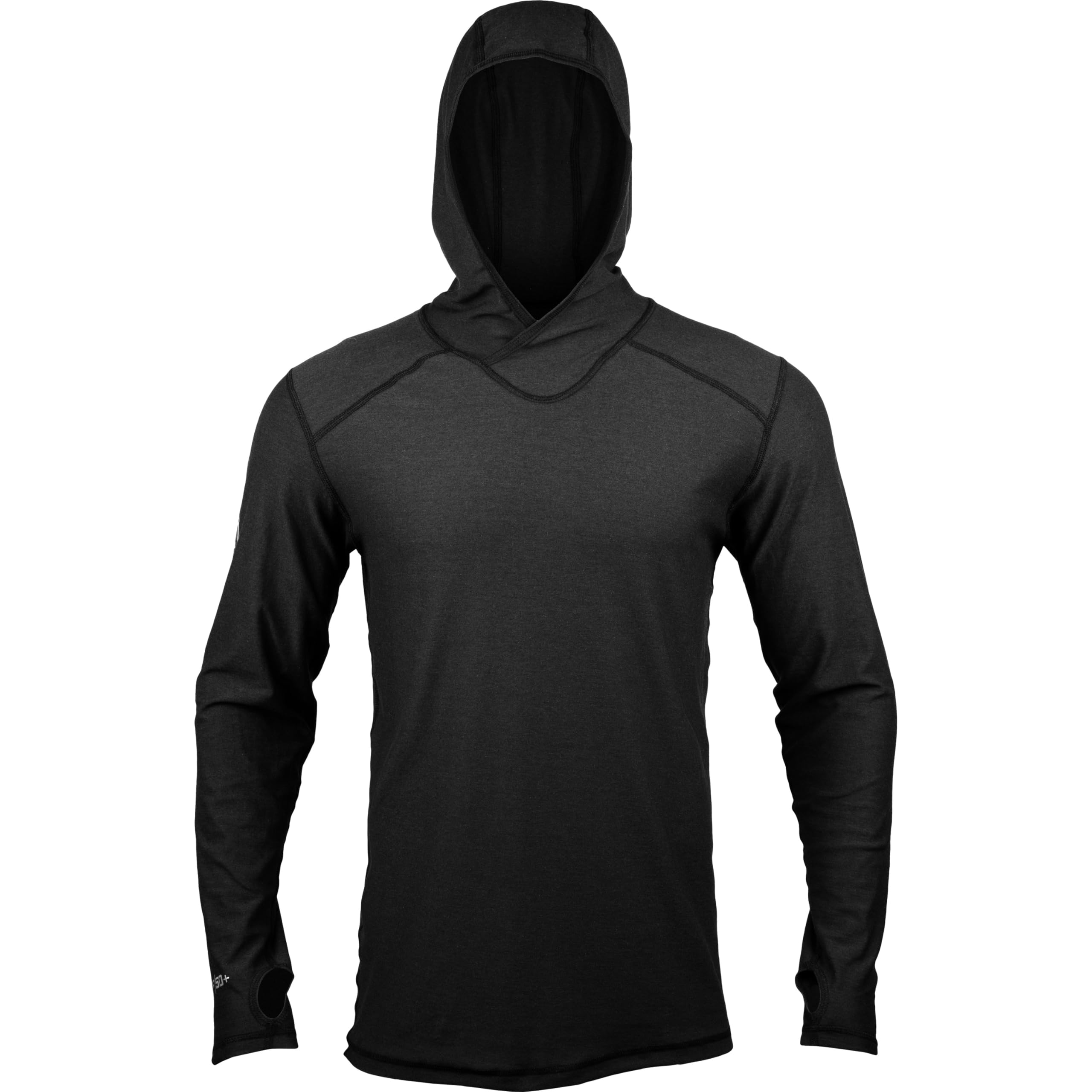 Dragonwear Men's FR Shirt with Hood Lightweight 6oz Inherently Flame Resistant Long Sleeve Base Layer UPF50+ CAT2 NFPA70E