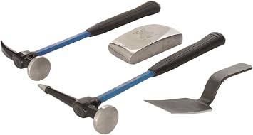 Martin 644KFG Body and Fender Repair Tools 4 Piece Set, Fiberglass Handles