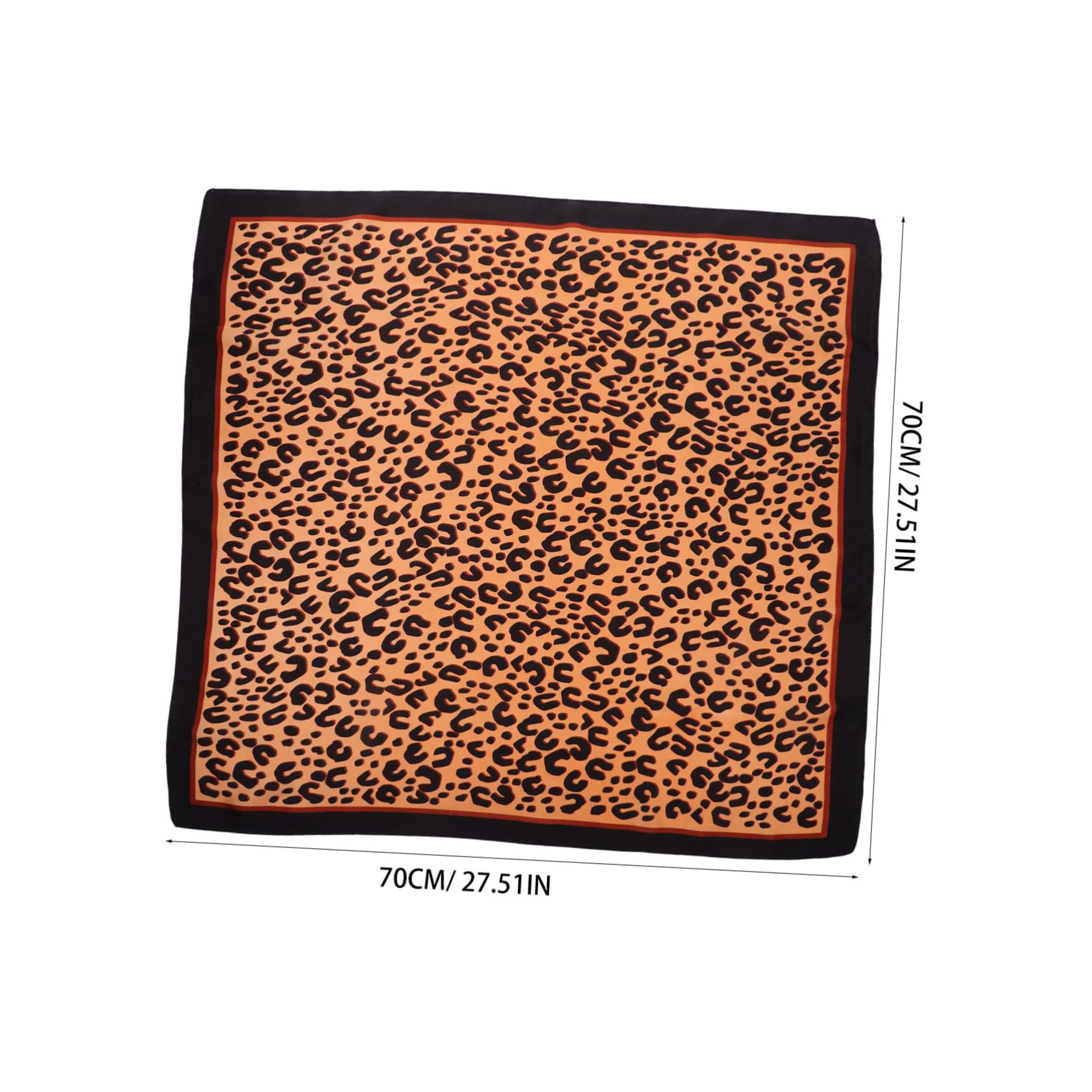 OUNONA 1 pieza Bufanda Cuadrada de Seda con Estampado de para Mujer Pañuelo Delgado Multifuncional Asortidos para Cabello Cuello y Accesorios de Moda