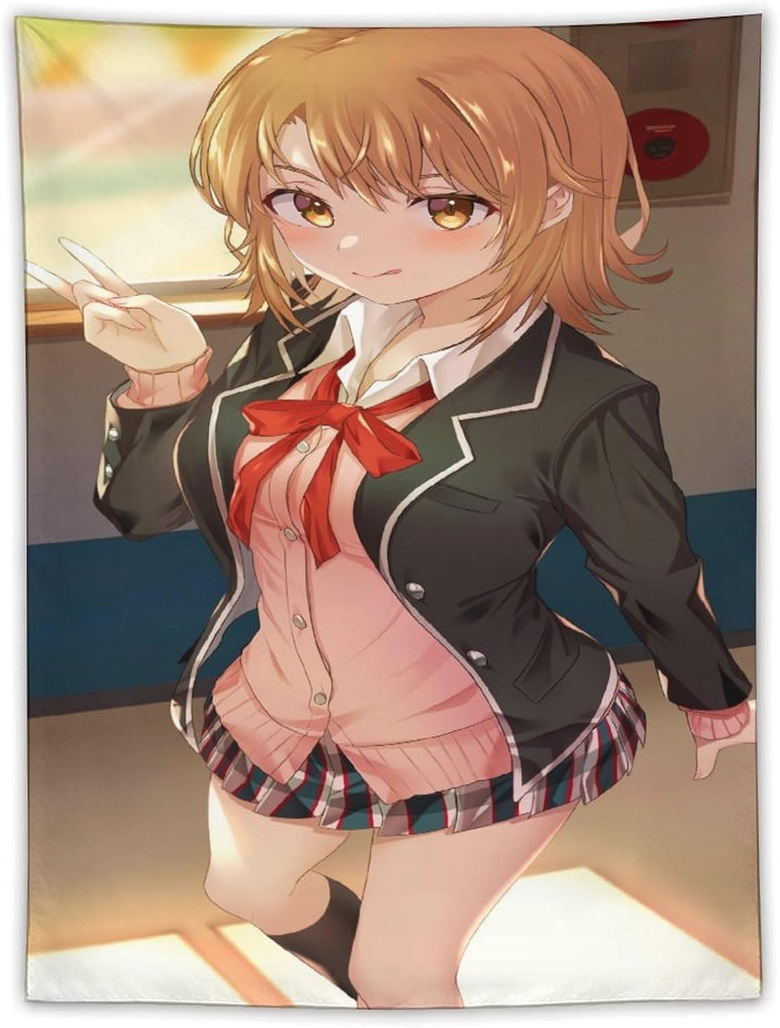 タペストリー やはり俺の青春ラブコメはまちがっている。 一色いろは ポスター背景布 壁掛け布 インテリアアートの装飾 カーテン テー